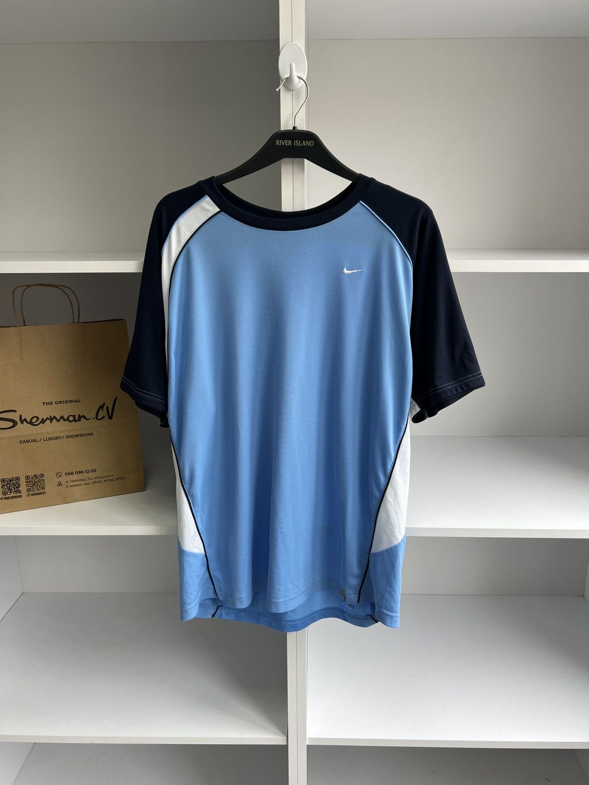 Nike × Vintage Vintage Nike Dri-Fit Tennis Jersey Size US L / EU 52-54 / 3 - 6 Thumbnail