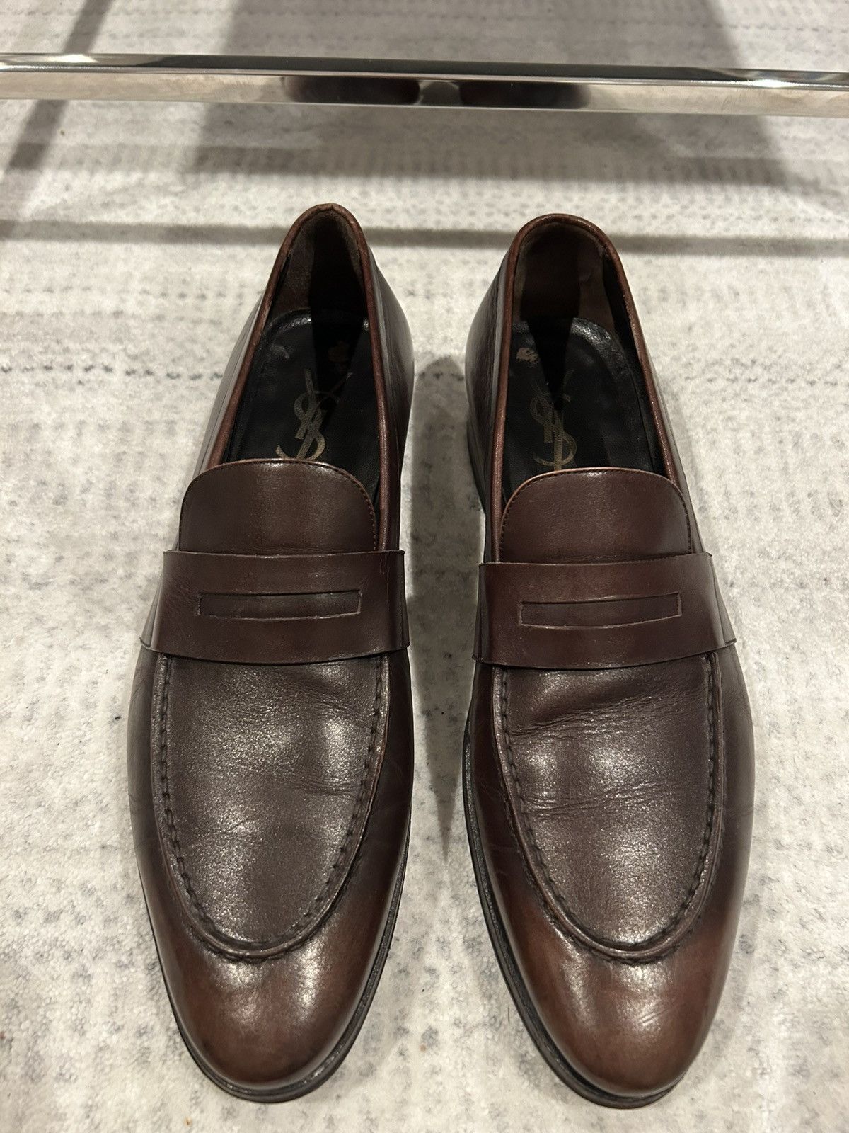 Yves Saint Laurent Yves Saint Laurent - Brown Dress Shoes Size US 9 / EU 42 - 3 Thumbnail