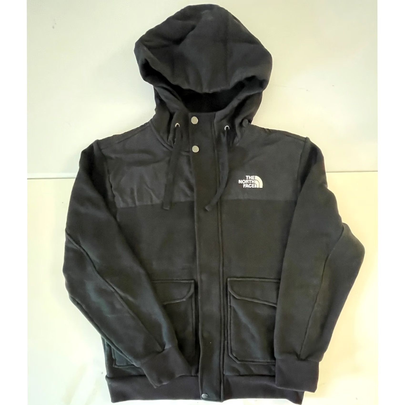 The North Face The North Face Mens Jacket Hooded Full Zip Black Regular M Nylon Overlay Cotton Blend Pocket Logo Embroidered Casual Travel 90s- no Size US M / EU 48-50 / 2 - 3 Thumbnail