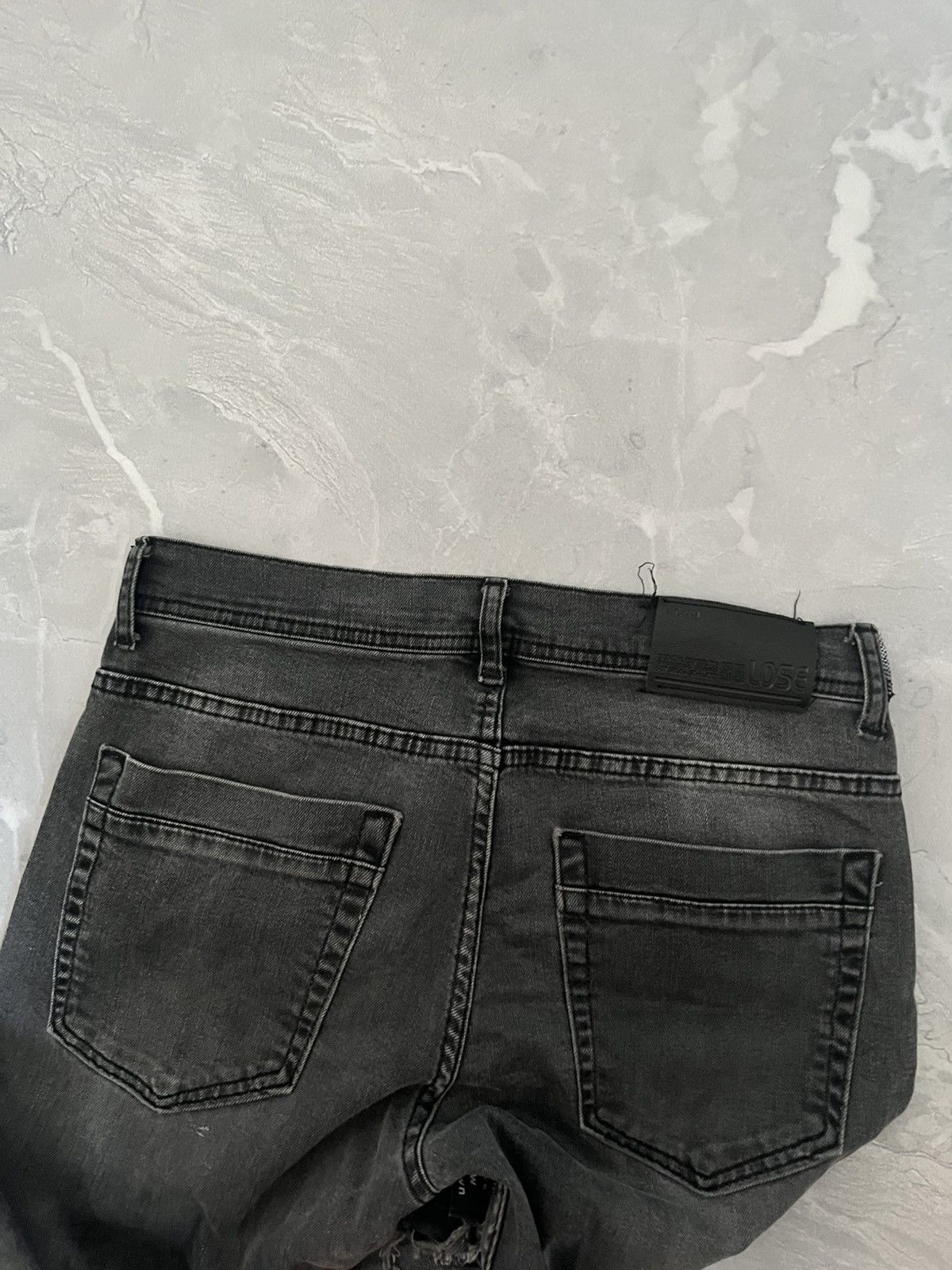 Vintage Exclusive Distressed Faded Designer / Vintage Slim Jeans 90 Size US 31 - 5 Thumbnail