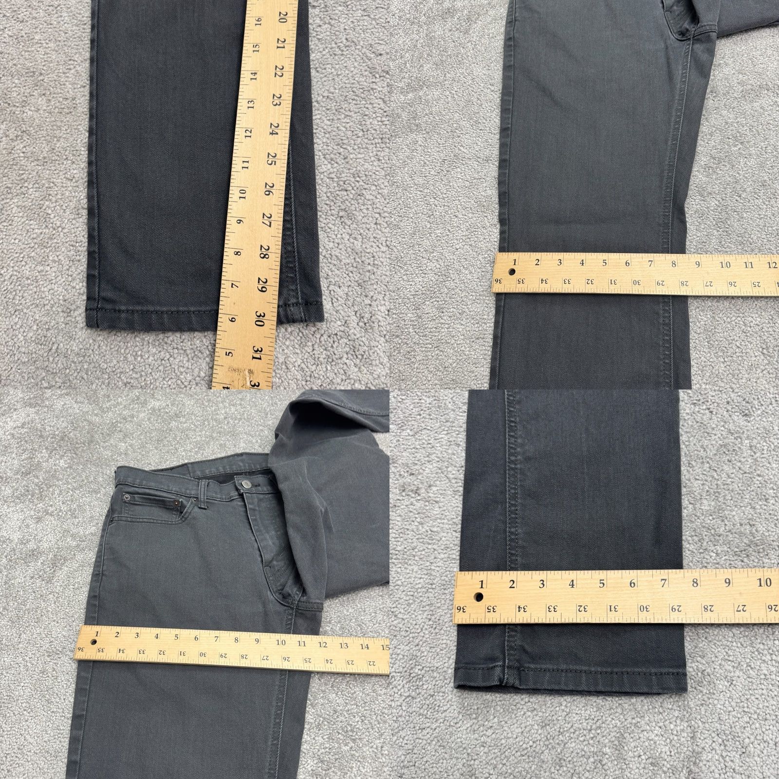 Levi's VINTAGE Levi's 541 Athletic Fit Taper Jeans Mens 32x32 Charcoal Gray Cotton Blend Denim City Grunge Mens Size US 32 / EU 48 - 10 Thumbnail