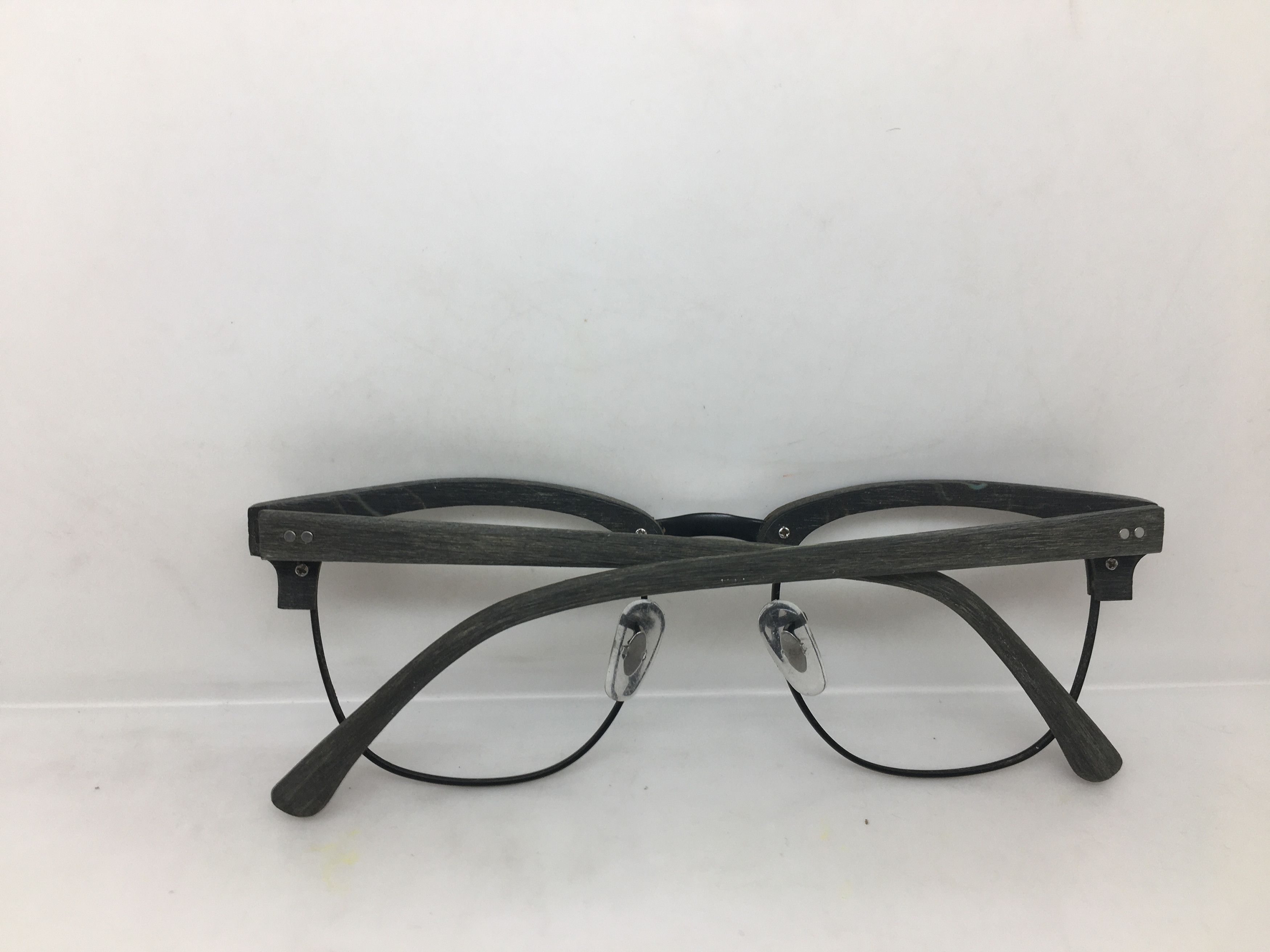 Other Lunetterie Faux Wood Malcolm X Grey Copper RX Eyeglasses Size ONE SIZE - 9 Thumbnail