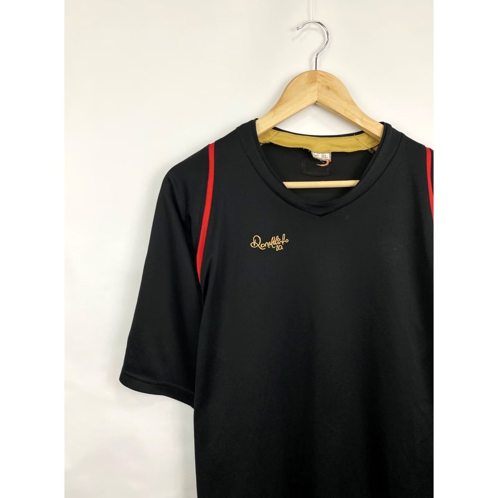 Nike VINTAGE Nike Ronaldinho 10R Training Jersey Shirt XL Black Mens Size US XL / EU 56 / 4 - 3 Thumbnail