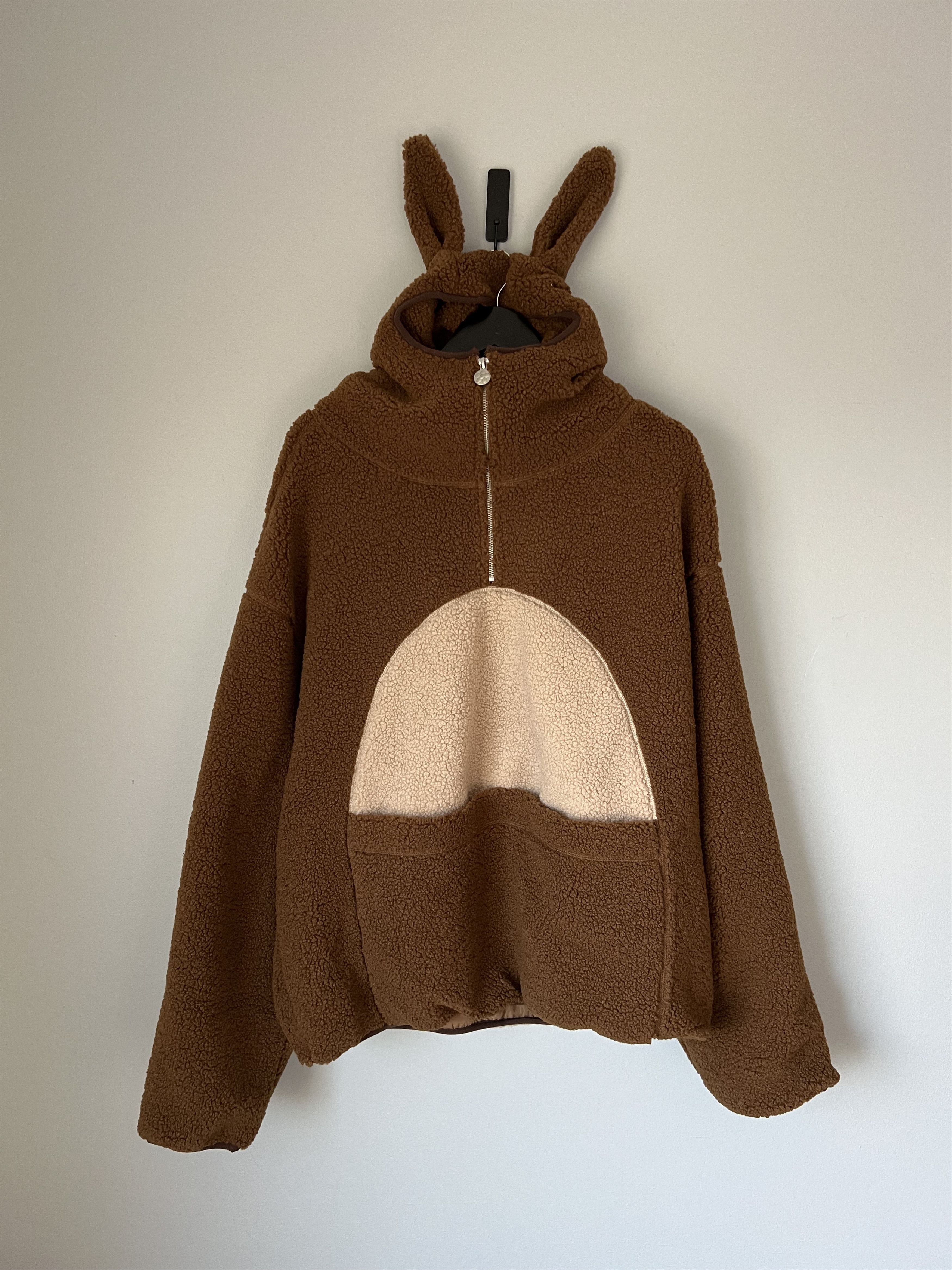 Vandy The Pink Vandy The Pink Kangaroo Fleece Jacket in Brown Size US XL / EU 56 / 4 - 1 Thumbnail