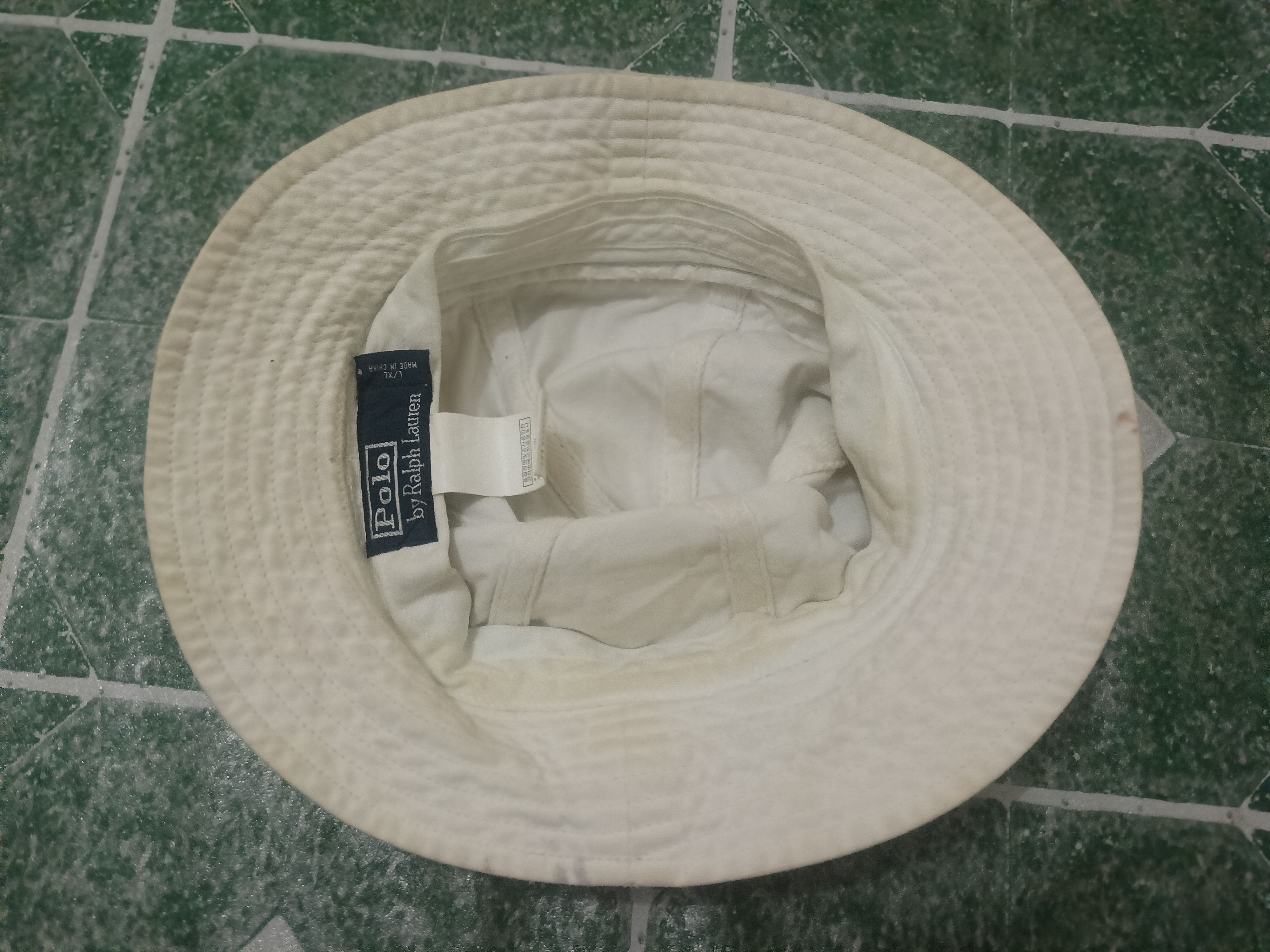 Polo Ralph Lauren Vtg Distressed Polo Ralph Lauren Bucket Hat anchor Logo Size ONE SIZE - 8 Thumbnail