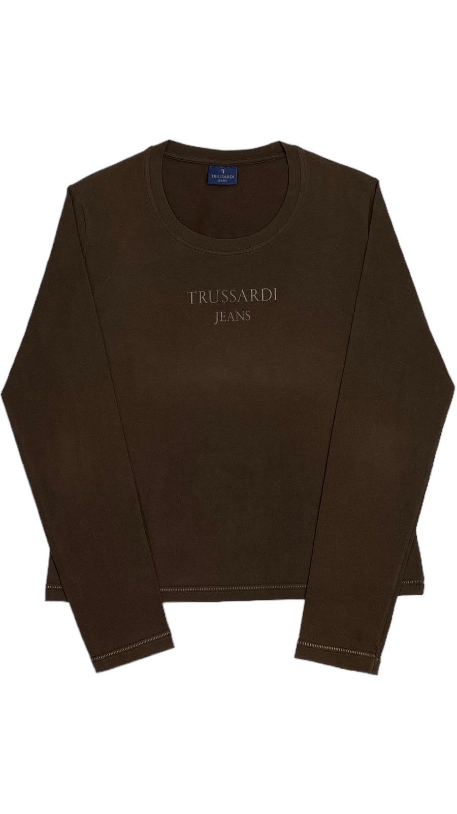 Trussardi 🔥LASTDROP🔥Vintage Bronze Rainbow Logo Rusted Brown Elastic Size XL / US 12-14 / IT 48-50 - 1 Thumbnail