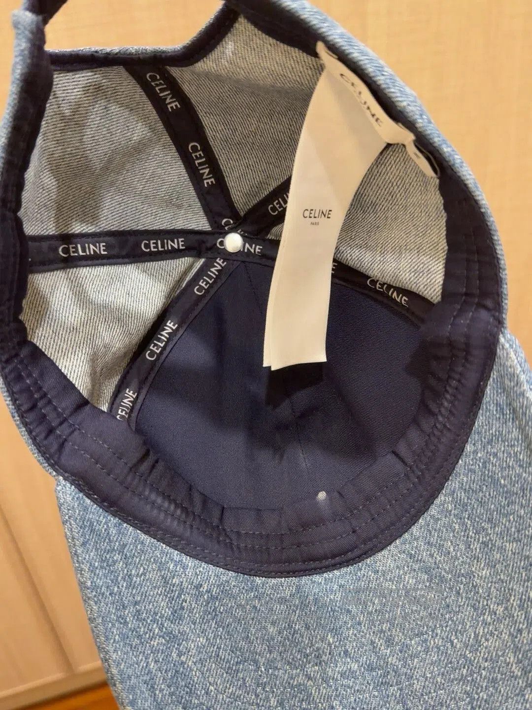 Celine Celine Denim Duckbill Cap Size M. Size ONE SIZE - 4 Thumbnail