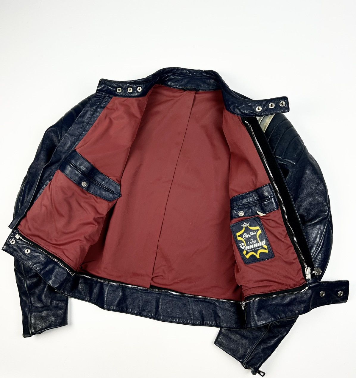 Vintage Rare Vintage 80s Harro Racing Leather Jacket Avantgarde Size US L / EU 52-54 / 3 - 7 Thumbnail