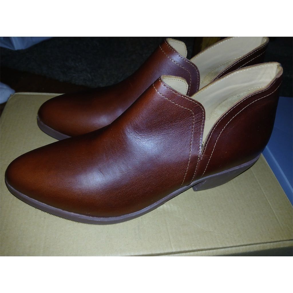 Nisolo Nisolo Ankle Boots Autumn Brown Leather Casual Booties Size US 7 / IT 37 - 2 Thumbnail