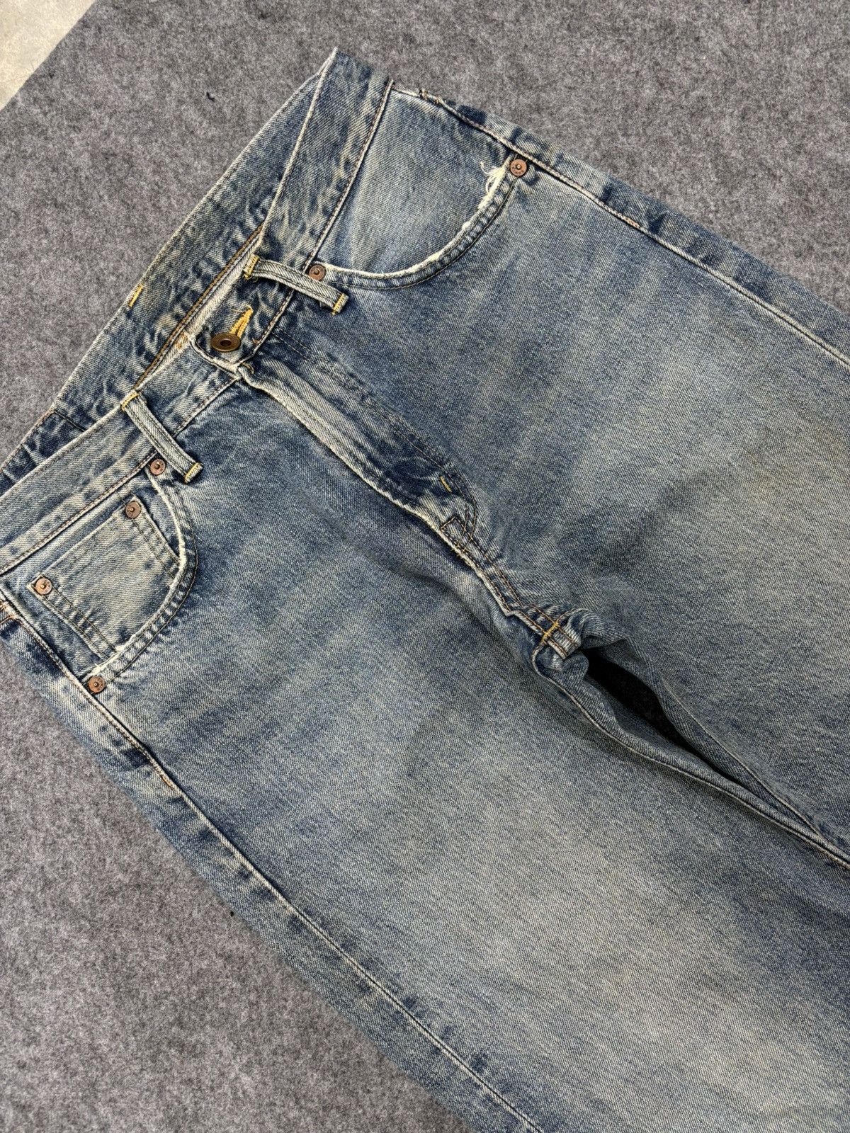 Edwin Vintage Edwin 505X Rusty Medium Wash Selvedge Denim F686 Size US 30 / EU 46 - 7 Thumbnail