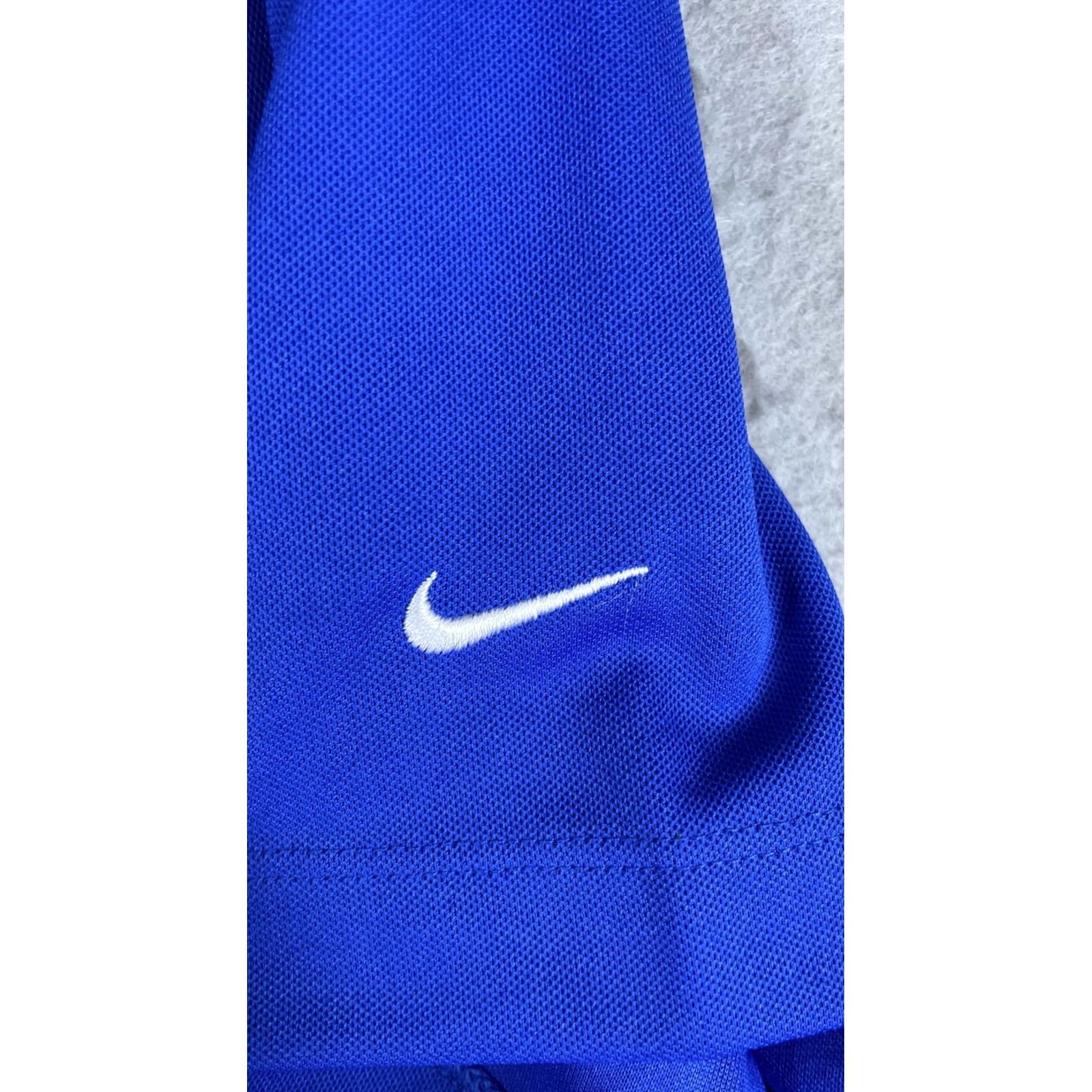 Nike Nike Dri-FIT Polo Shirt Womens XXL Blue V-Neck Golf Top Lightweight Athletic Short Sleeve Shirt Size XXL / US 16-18 / IT 52-54 - 2 Thumbnail