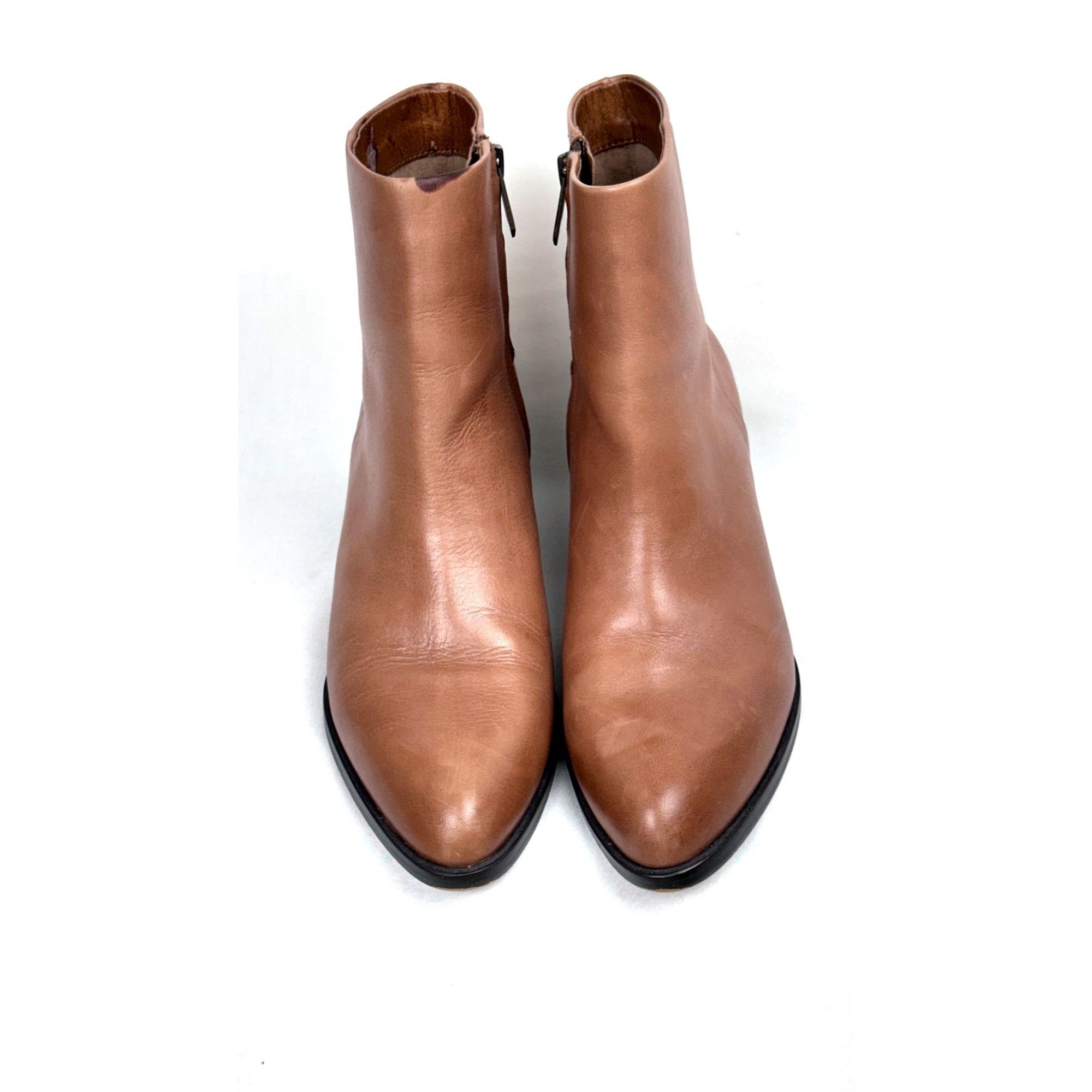Sam Edelman Sam Edelman Womens Leather Ankle Boots Size 8 Tan With Block Size US 8 / IT 38 - 17 Thumbnail