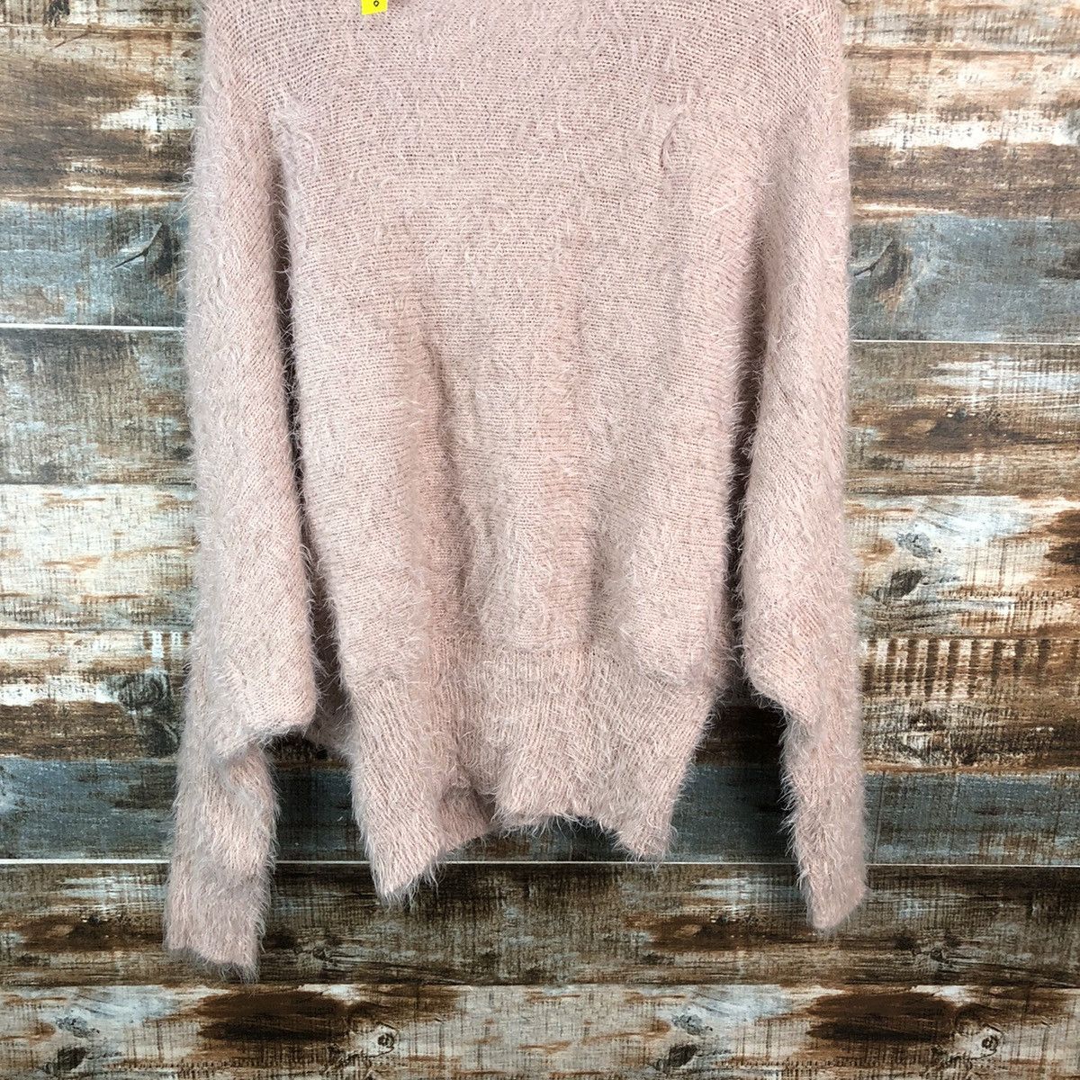 Homespun Knitwear DLL N’or Pink Mohair shaggy fur Knitwear #C420 Size XL / US 12-14 / IT 48-50 - 14 Thumbnail