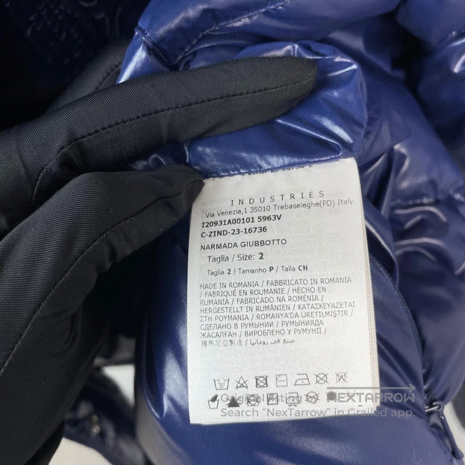 Moncler Moncler Narmada Blue Velvet Puffer Jacket. Size M / US 6-8 / IT 42-44 - 8 Thumbnail