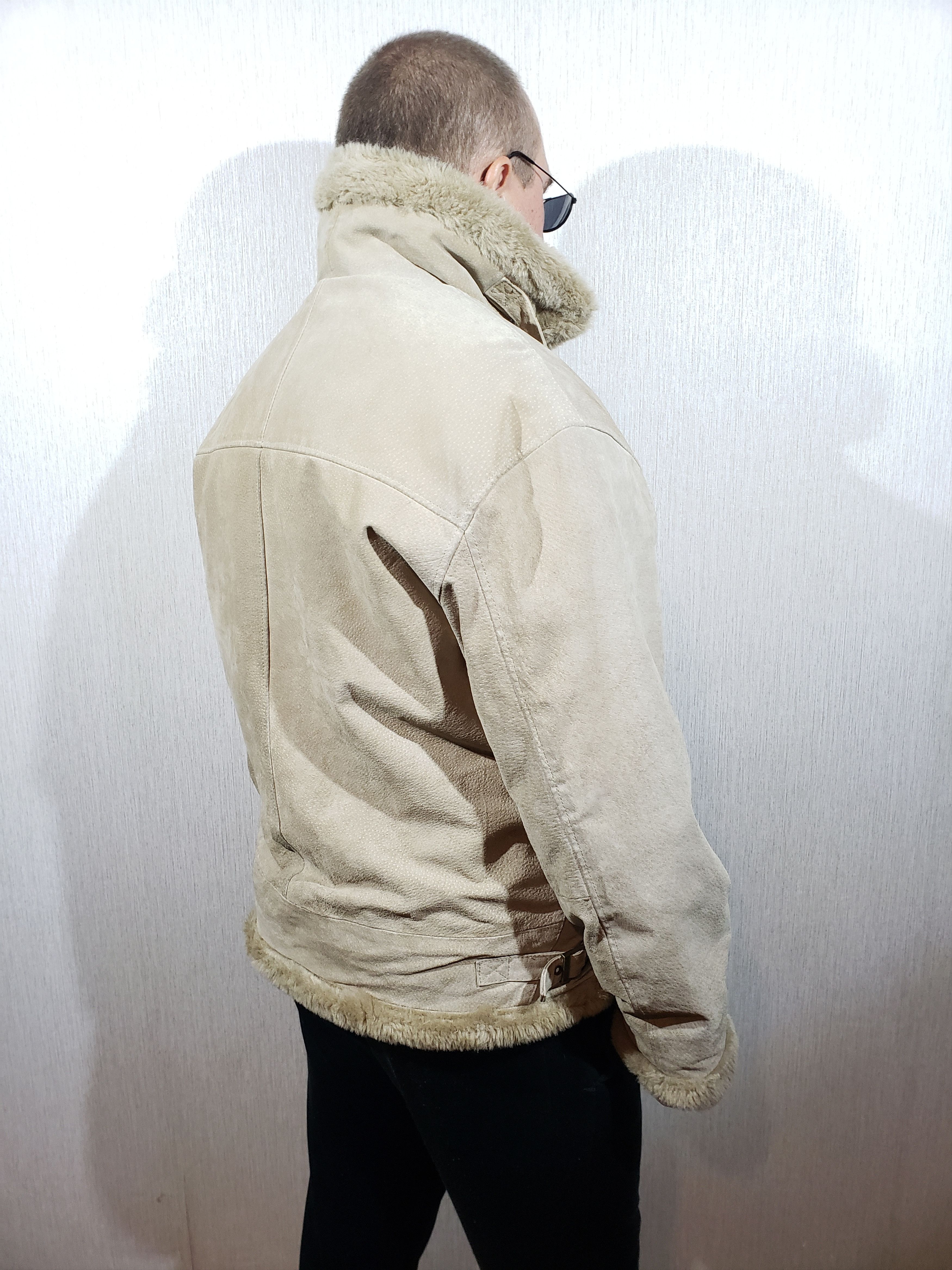 Other Suede reliable men's jacket with faux fur. Size US L / EU 52-54 / 3 - 5 Thumbnail