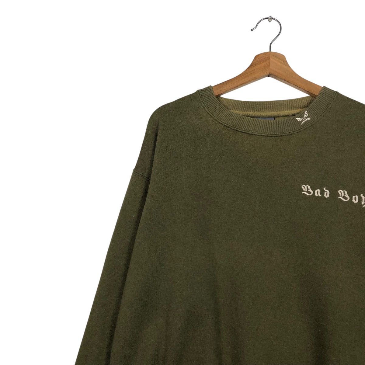 Japanese Brand 90s Bad Boy California Sweat Fade Olive Green Essential Size US M / EU 48-50 / 2 - 7 Thumbnail