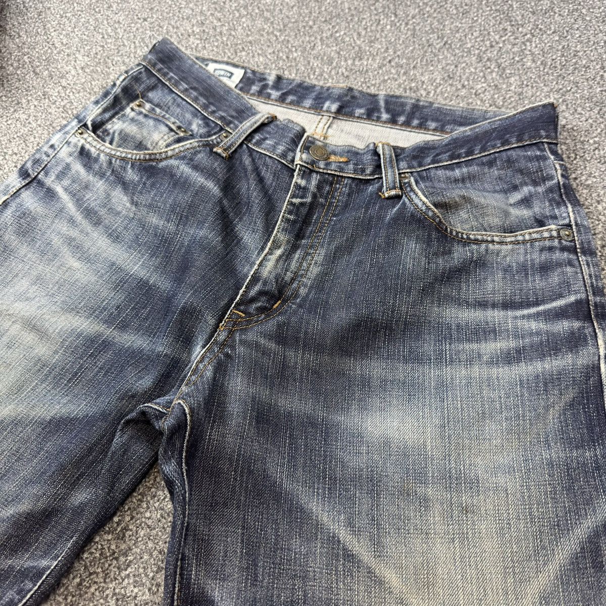 Kapital Vintage Edwin 403 Japanese Denim Distressed Fade Indigo Jean Size US 30 / EU 46 - 3 Thumbnail