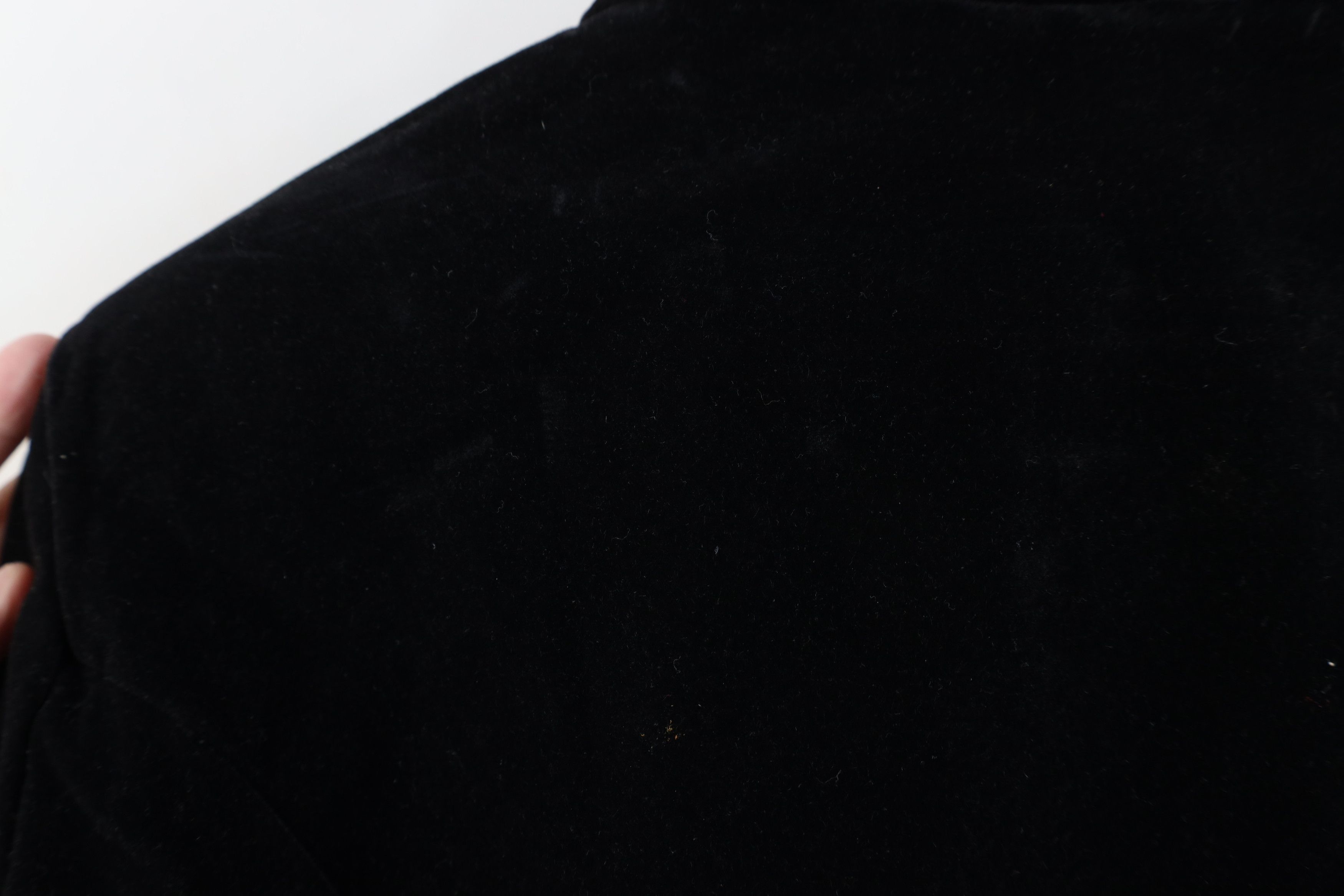 Vintage Vintage 60s Streetwear Velvet Velour Blazer Jacket Black USA Size L / US 10 / IT 46 - 11 Thumbnail