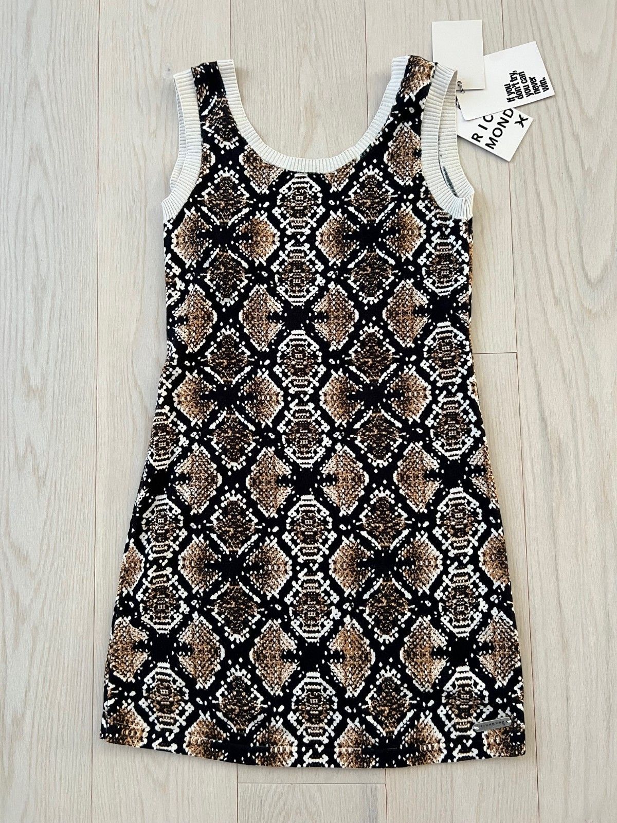 John Richmond Richmond X by John Richmond Snakeskin Knit Mini Dress ( S ) Size S / US 4 / IT 40 - 1 Thumbnail