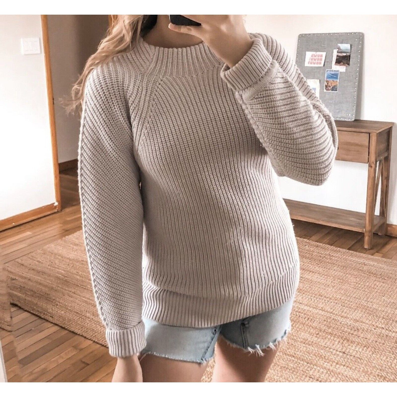 Reiss ✨Reiss Sweater Cable Knit Pullover Mock neck Chunky Imogen Size M / US 6-8 / IT 42-44 - 1 Thumbnail