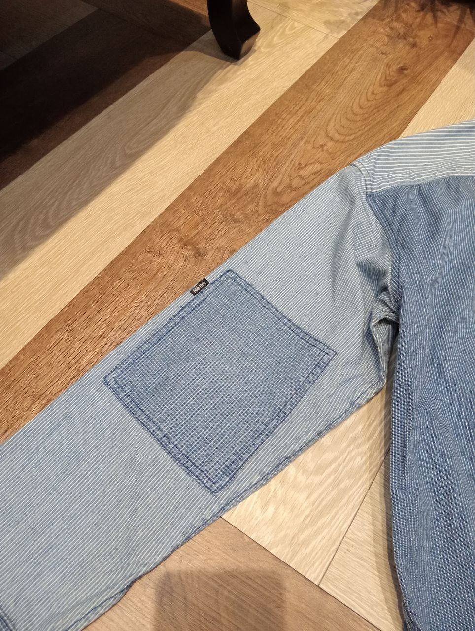 Issey Miyake NE-NET ISSEY MIYAKE PATCHWORK DENIM SHIRT Size US L / EU 52-54 / 3 - 10 Thumbnail