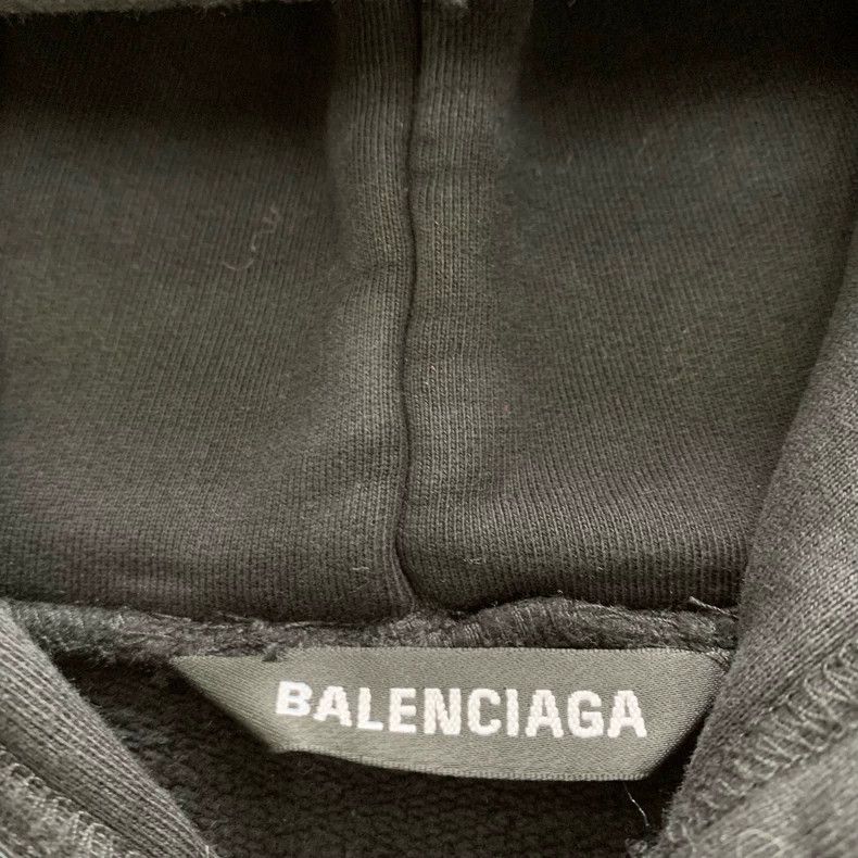 Balenciaga Balenciaga Black Alien Hoodie Hoodie Size US XXS / EU 40 - 6 Thumbnail