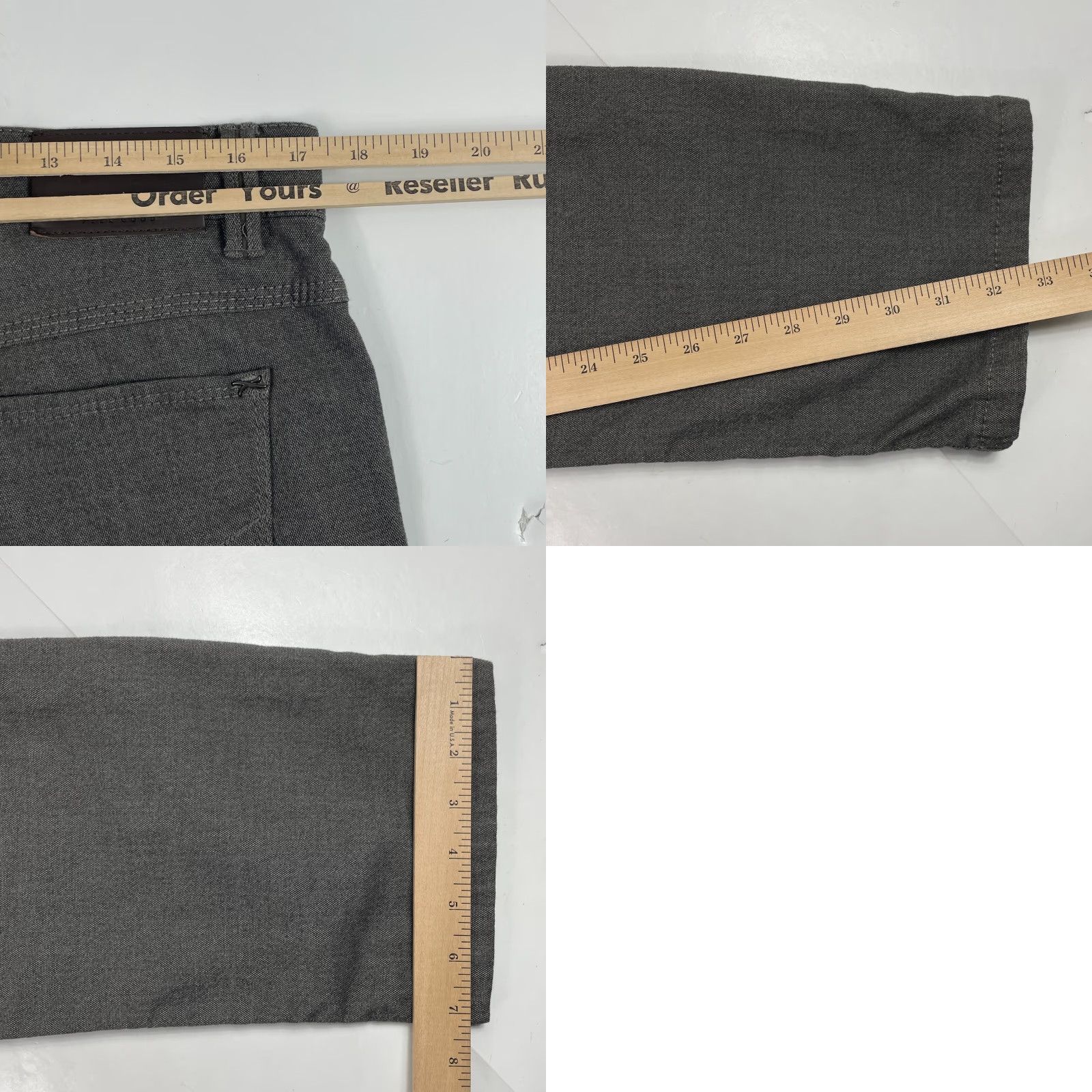 BRAX BRAX Pants Mens 36 x 32 Cooper Gray Chino Straight Leg Casual Workwear 5-Pocket Size US 36 / EU 52 - 9 Thumbnail