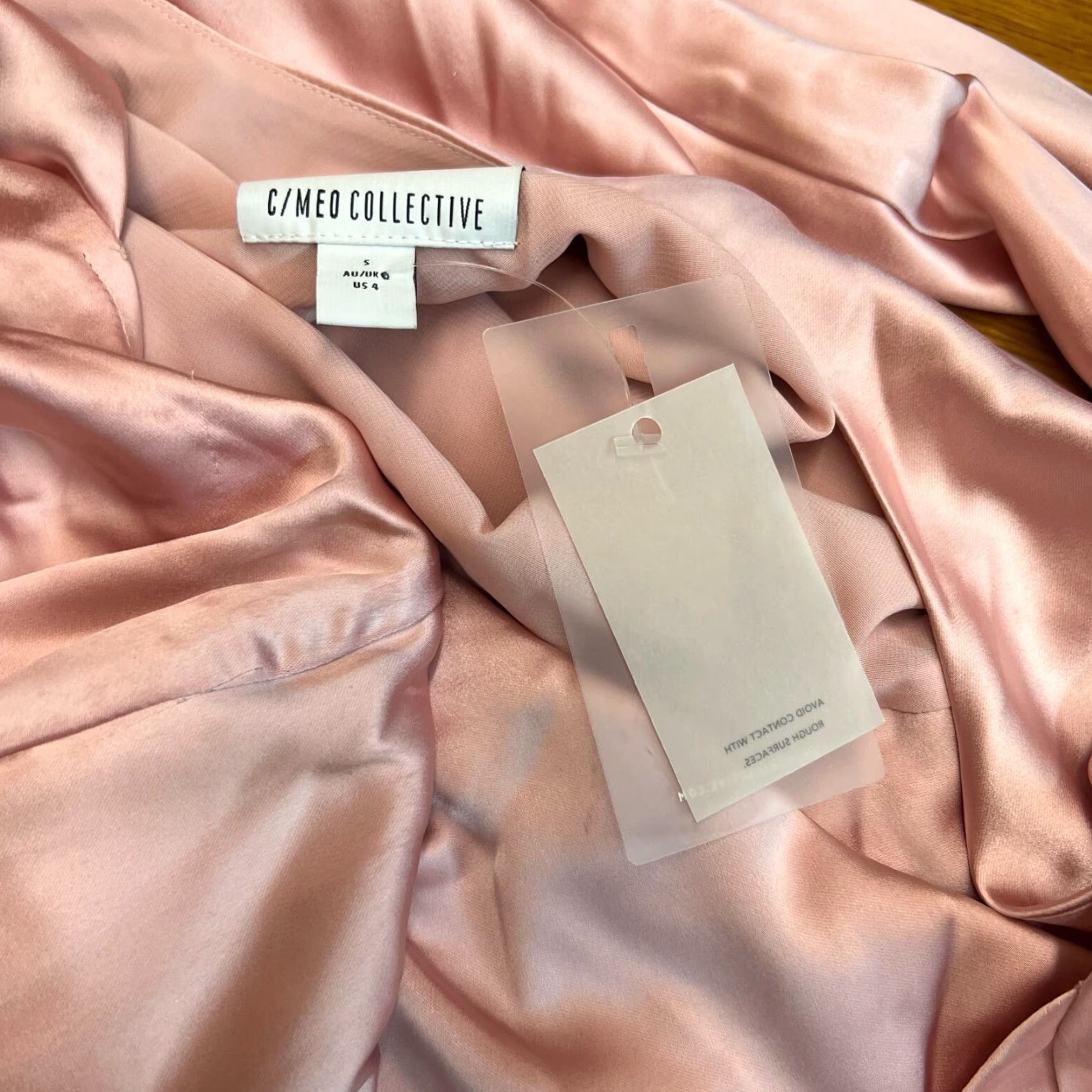 Vintage C/MEO COLLECTIVE Womens Pink Cold Shoulder Dress Size S Size S / US 4 / IT 40 - 7 Thumbnail
