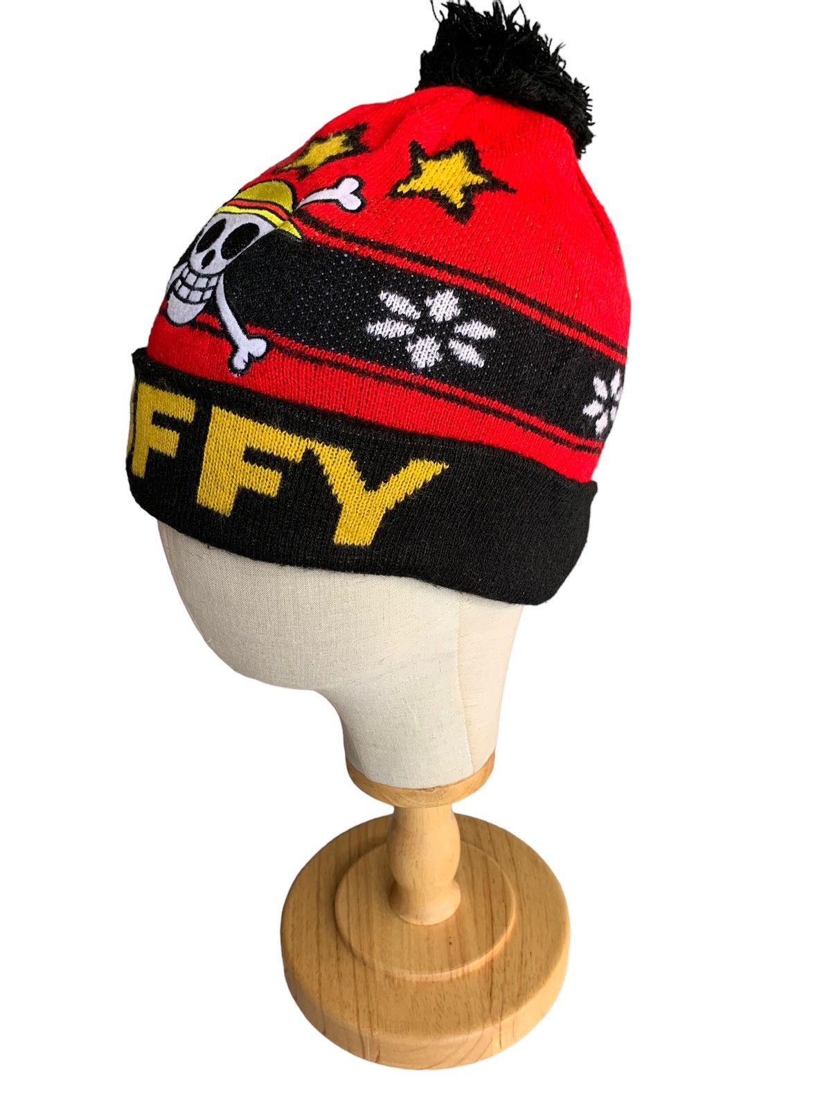 Anime × Japanese Brand Vintage One Piece Monkey D Luffy Beanie Hats Small Size Size ONE SIZE - 6 Thumbnail