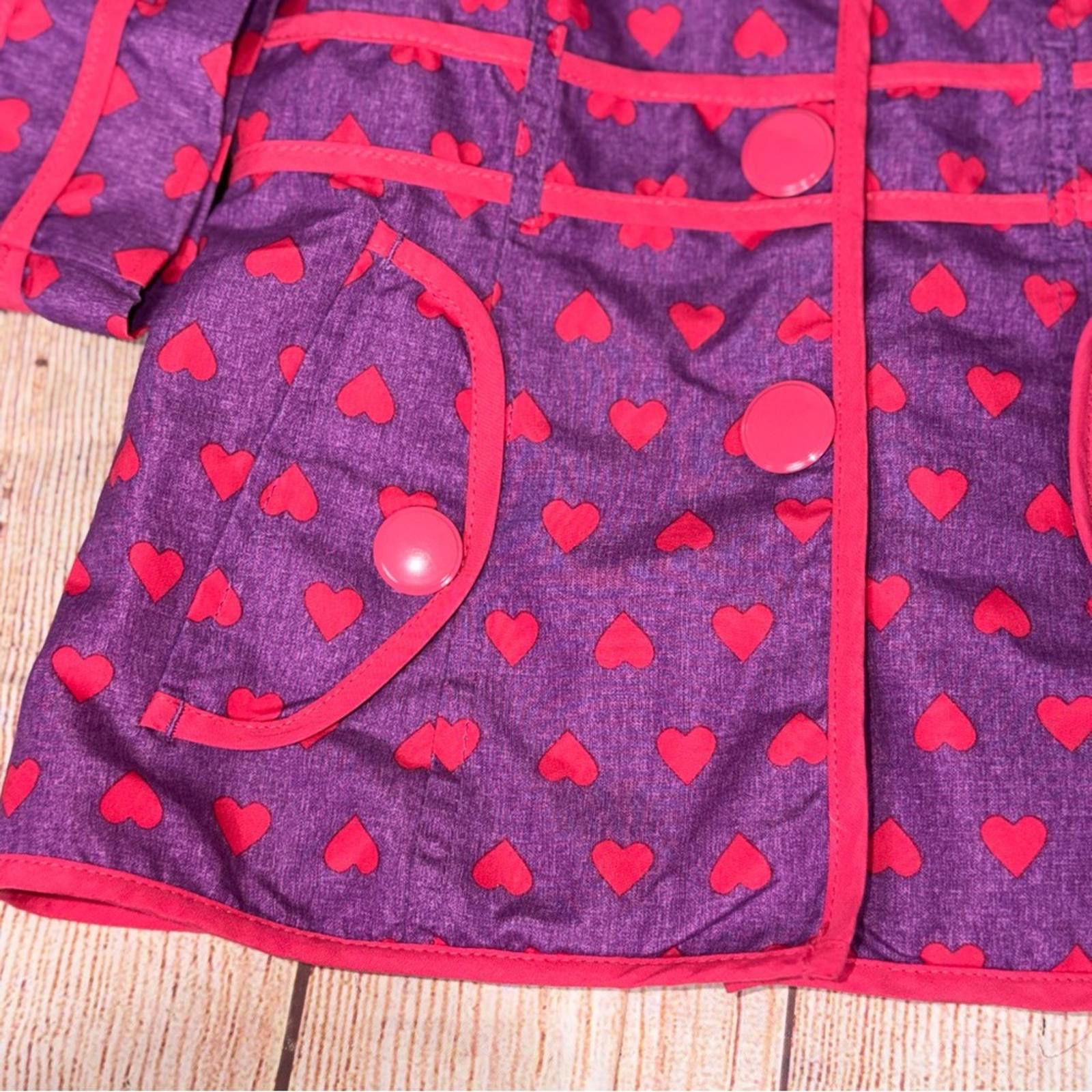 London Fog London Fog 2T Heart Pattern Raincoat Size ONE SIZE - 3 Thumbnail
