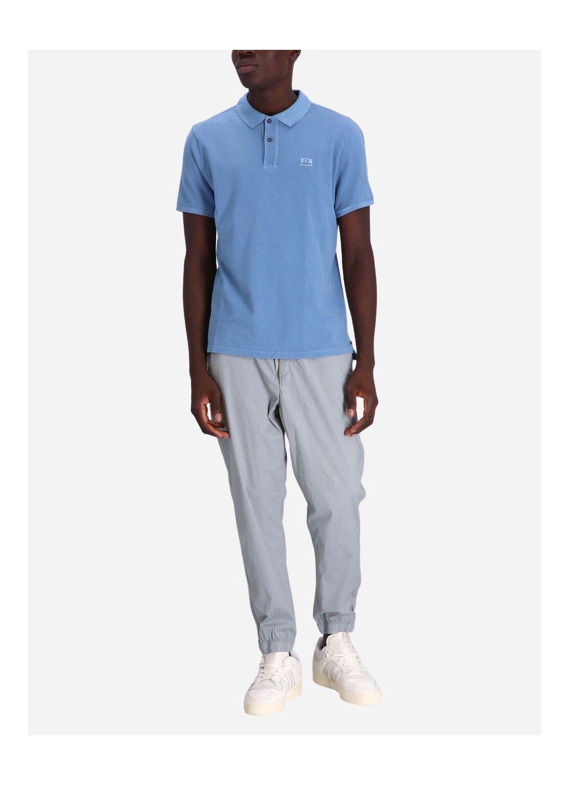 C.P. Company o1y1224 Logo Polo T-Shirt in Blue Size US XS / EU 42 / 0 - 3 Thumbnail