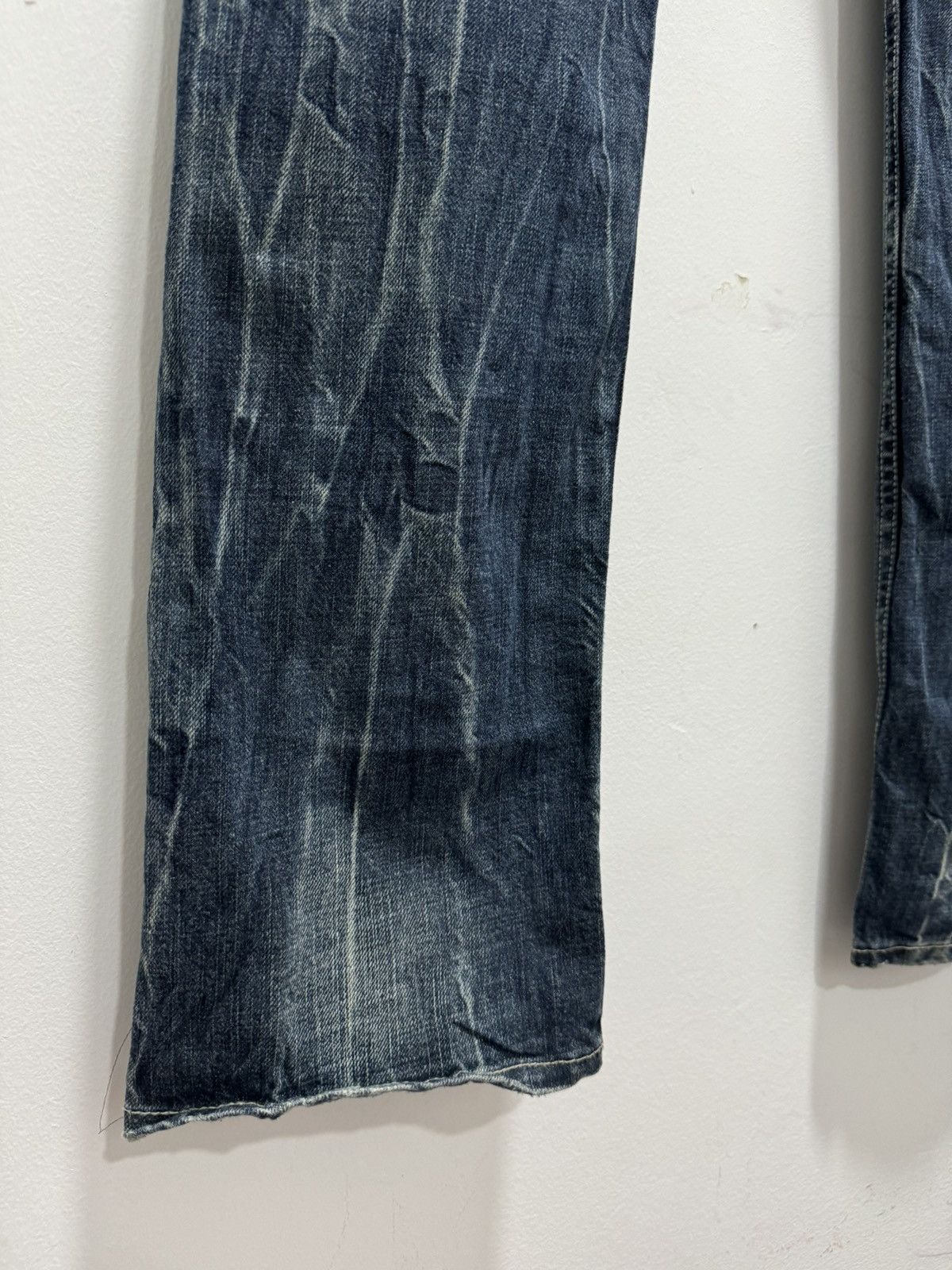 Japanese Brand JAPANESEBRAND WHISKERS PUNK STYLE DISTRESSED JEANS Size US 32 / EU 48 - 8 Thumbnail