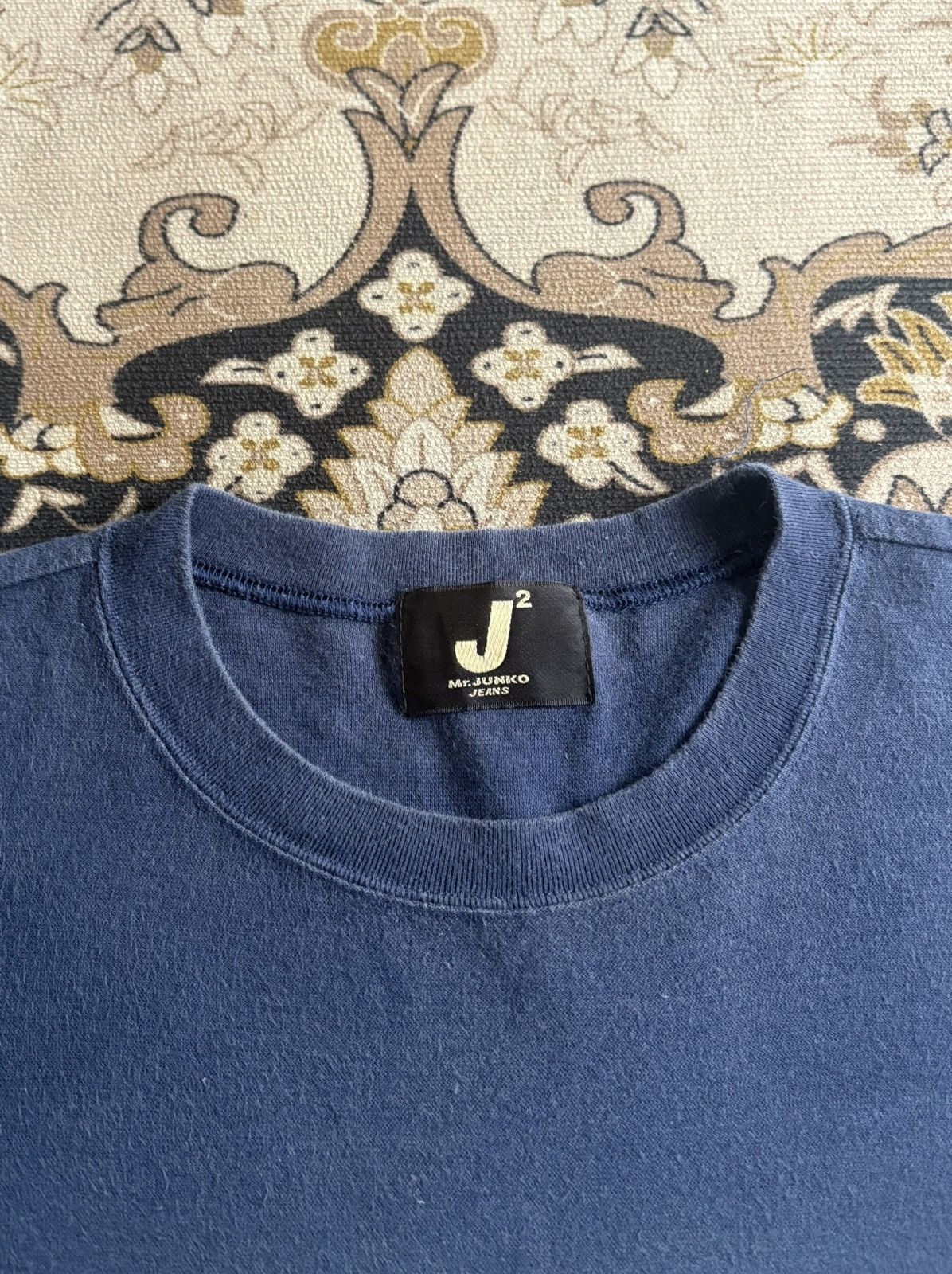 Mr. Junko Vintage Mr.JUNKO Jeans Over Print T-Shirt Size US L / EU 52-54 / 3 - 5 Thumbnail