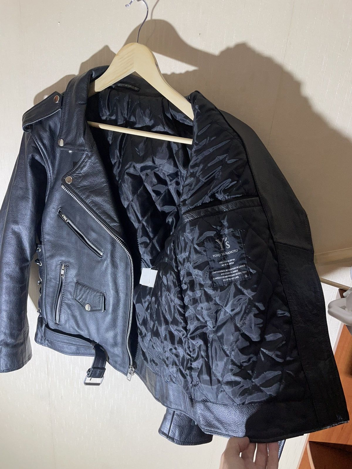 Japanese Brand × Vintage × Yohji Yamamoto Yohji Yamamoto Y’s vintage leather biker jacket Size US S / EU 44-46 / 1 - 14 Thumbnail