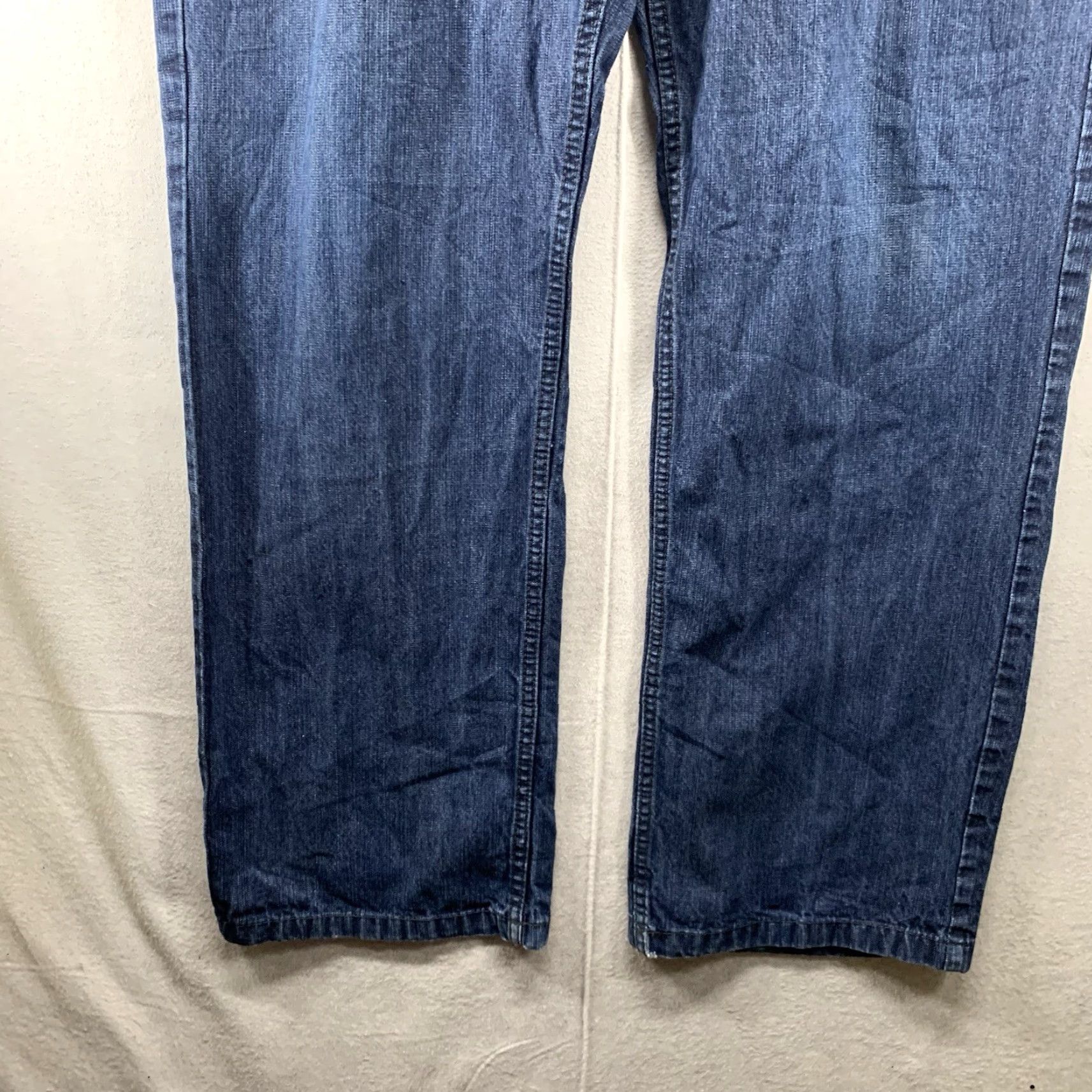 Rocawear VINTAGE Rocawear Baggy Jeans 38x33 Dark Blue Wide-Leg Hip-Hop 90s Mens Size US 38 / EU 54 - 5 Thumbnail