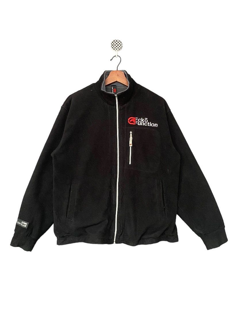 image of Ecko Unltd x Rap Tees Vintage Brand Rapper Ecko Function Zipper Jacket 2000S in Black (Size Medium)