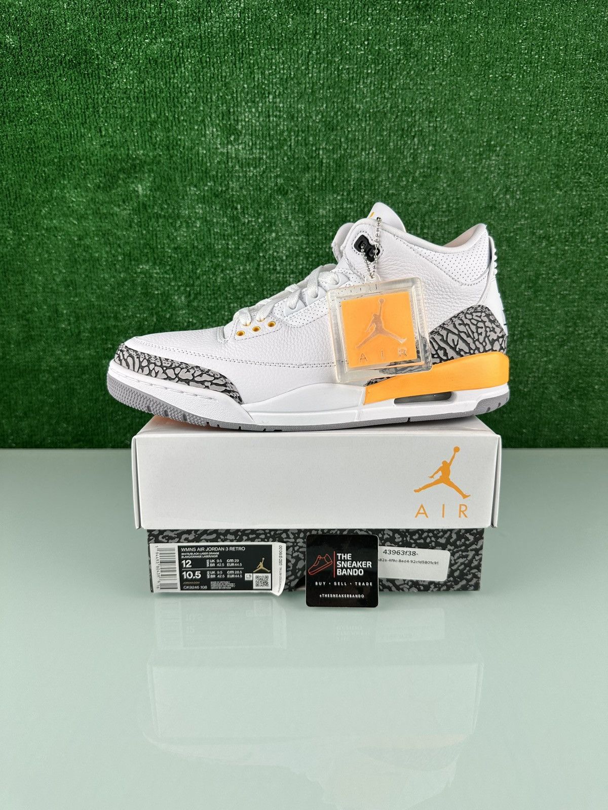 Jordan Brand Air Jordan 3 Retro Laser Orange Size 12W/10.5M Size US 10.5 / EU 43-44 - 1 Thumbnail