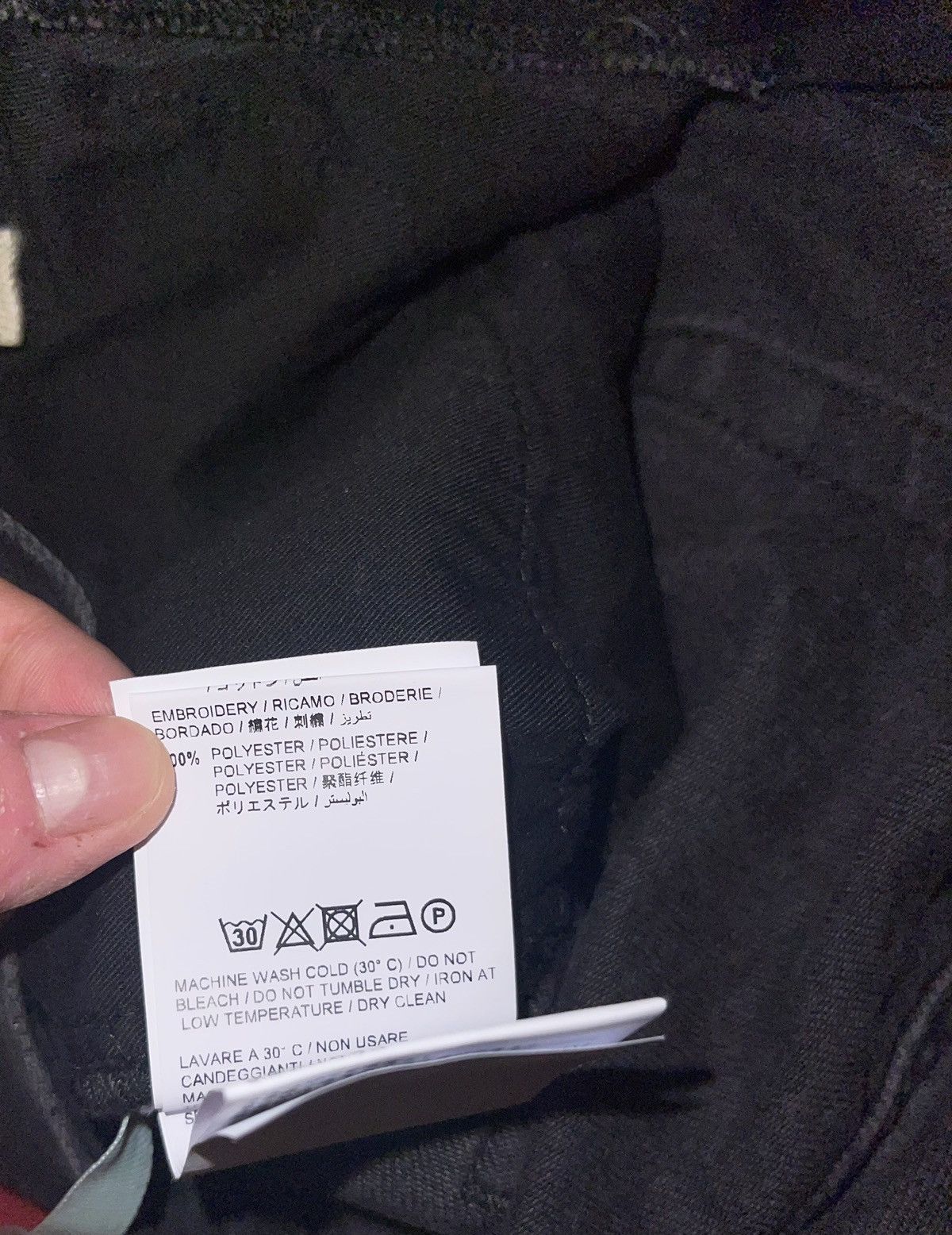 Off-White × Virgil Abloh Off White Gothic Washed Black Embroidered Jeans Size US 31 - 9 Thumbnail