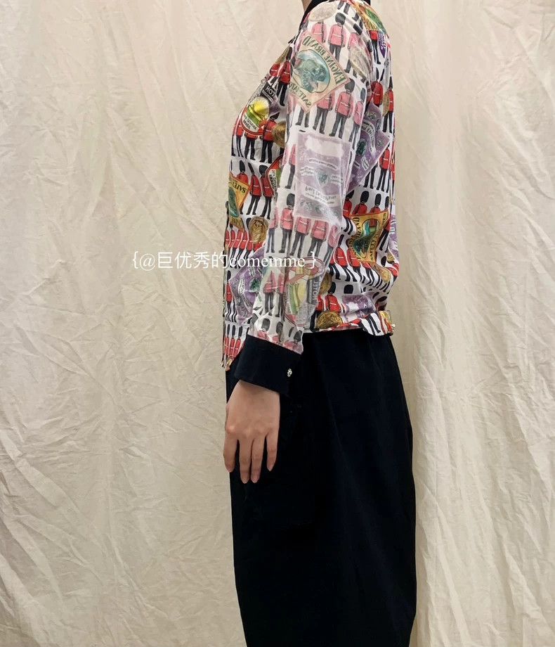 Comme des Garcons Comme Des Garcons Vintage Royal Guard printed black hemmed Size S / US 4 / IT 40 - 4 Thumbnail
