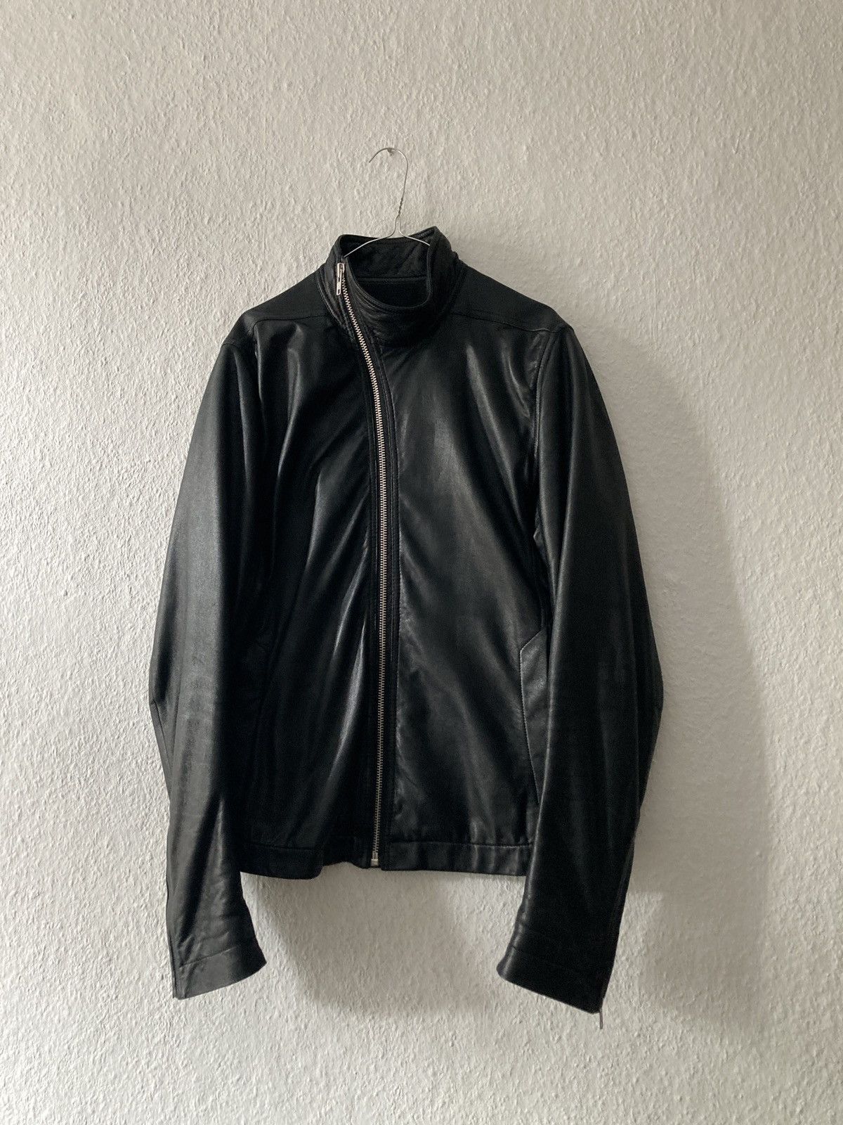 Rick Owens FW 15 SPHINX Cashmere Mollino Lamb Leather Jacket Rick