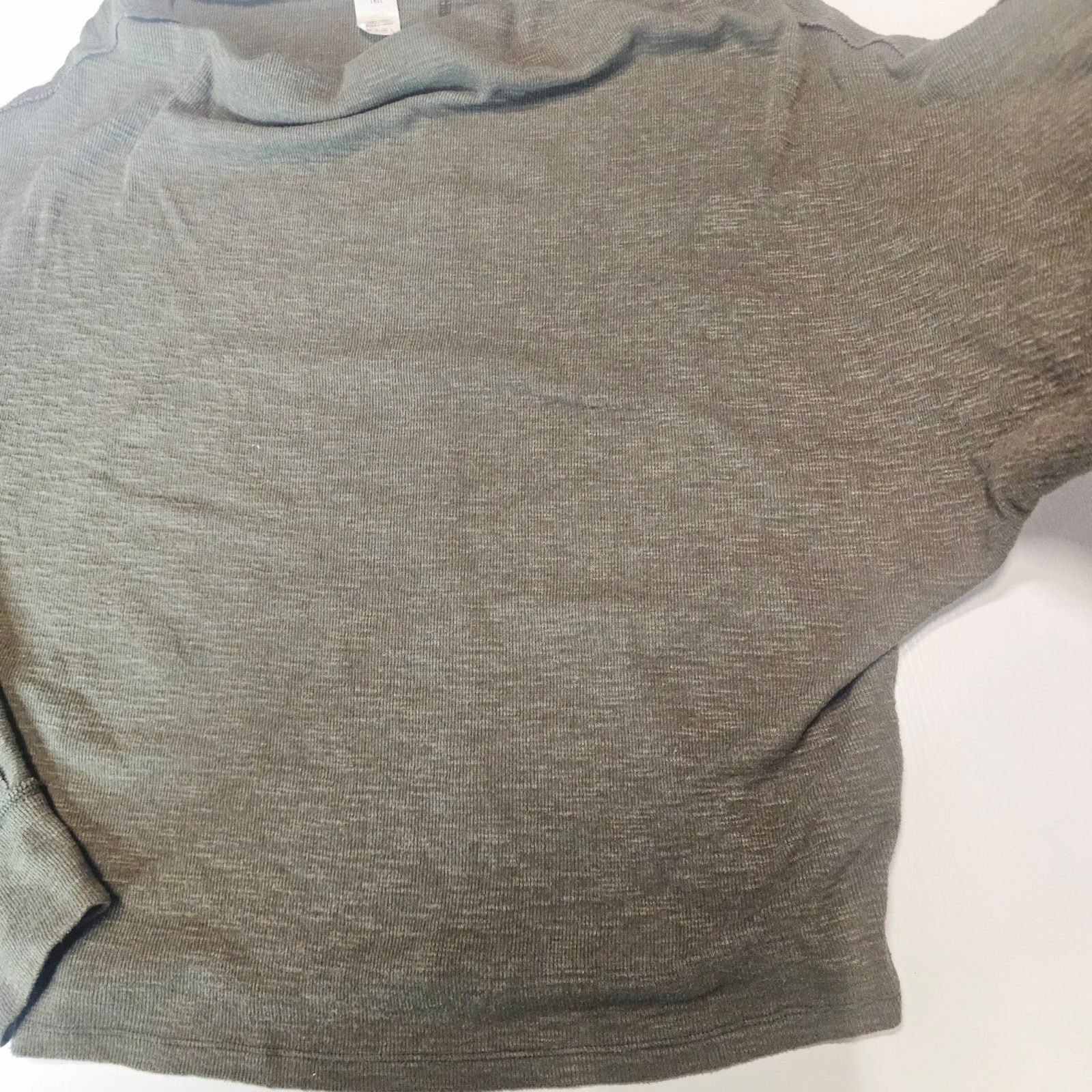 Free People We The Free People Skyline Thermal Olive Green Top Slouchy M Size M / US 6-8 / IT 42-44 - 9 Thumbnail