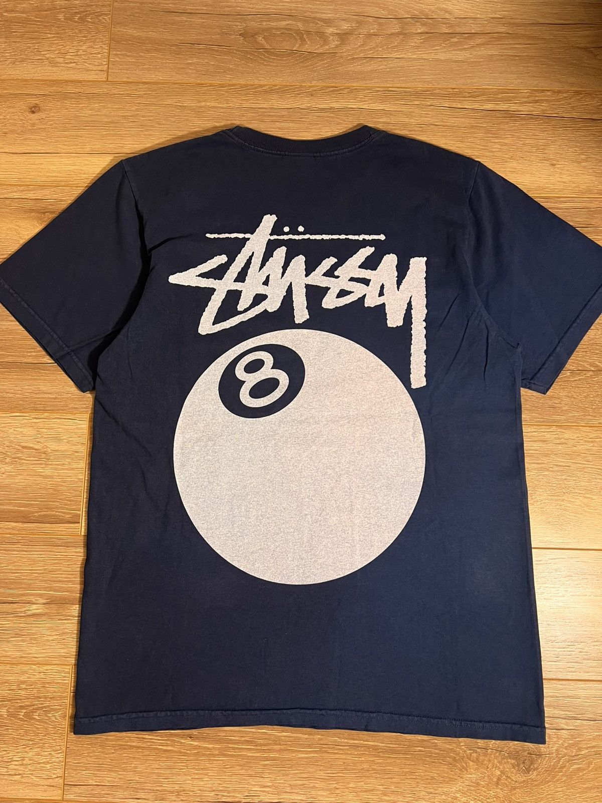 Stussy Stüssy Navy 8 Ball Logo Graphic T-Shirt Size US S / EU 44-46 / 1 - 3 Thumbnail