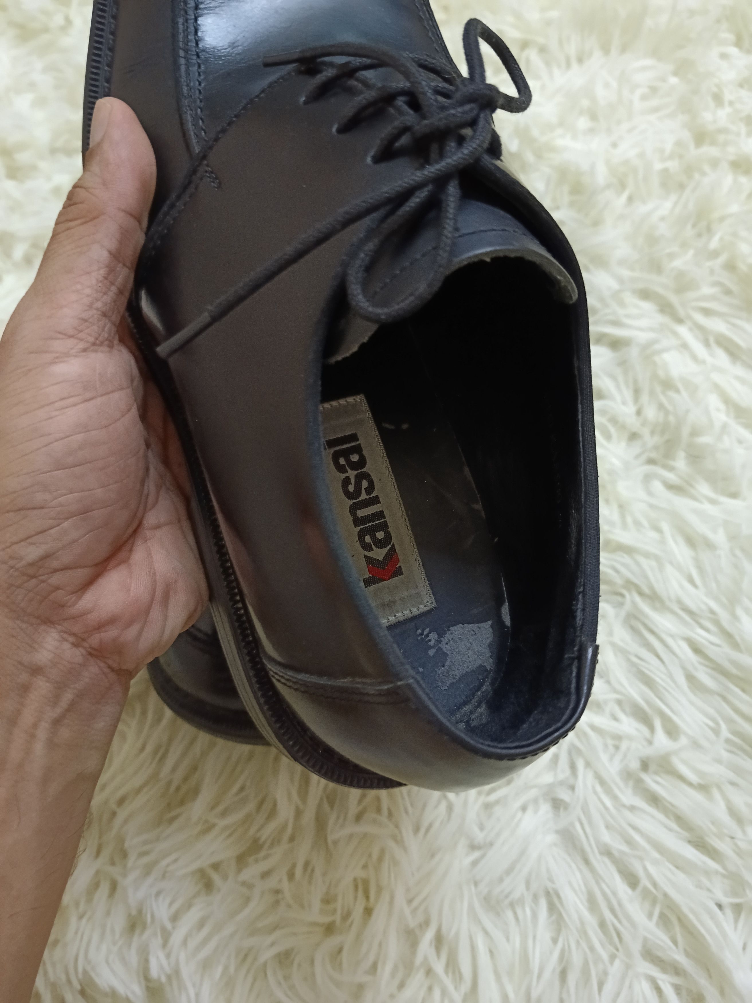 Kansai Yamamoto × Leather KANSAI YAMAMOTO LEATHER CASUAL SHOES(SIZE 24 1/2) Size US 7 / EU 40 - 11 Thumbnail