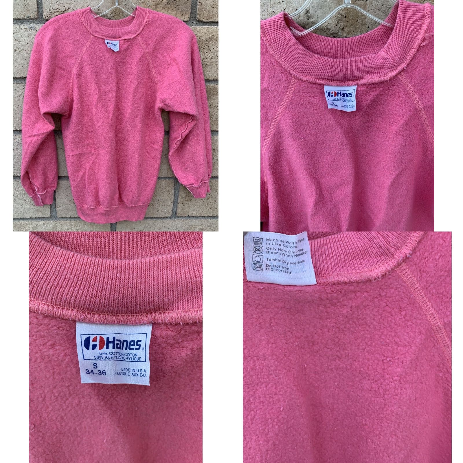 Hanes VINTAGE Hanes Sweatshirt Raglan Graphic Ice Palace Honolulu Hawaii Skating Size S Mens Pullover Long Sleeve Pink Cotton Blend 80s Animals Beach Size US S / EU 44-46 / 1 - 9 Thumbnail