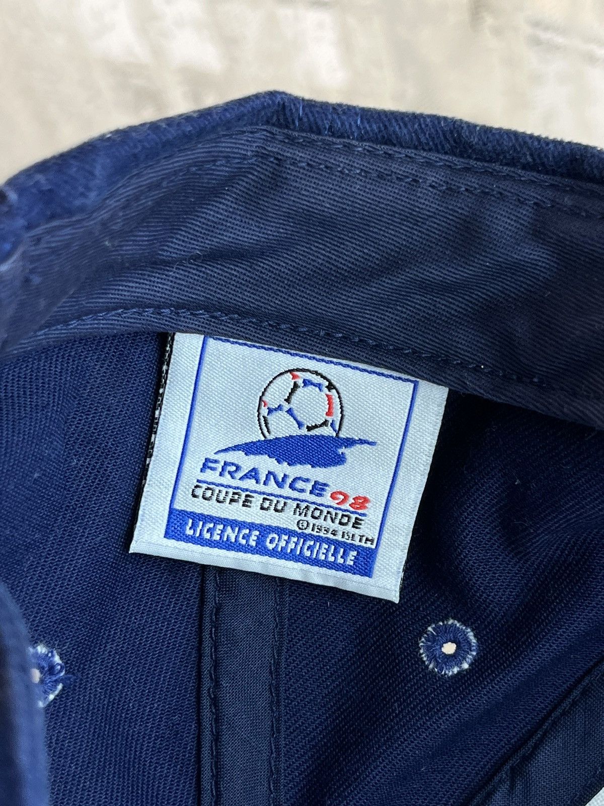 Adidas × Vintage Adidas 1998 France Football World Cup Hat Cap Soccer 90s Size ONE SIZE - 8 Thumbnail