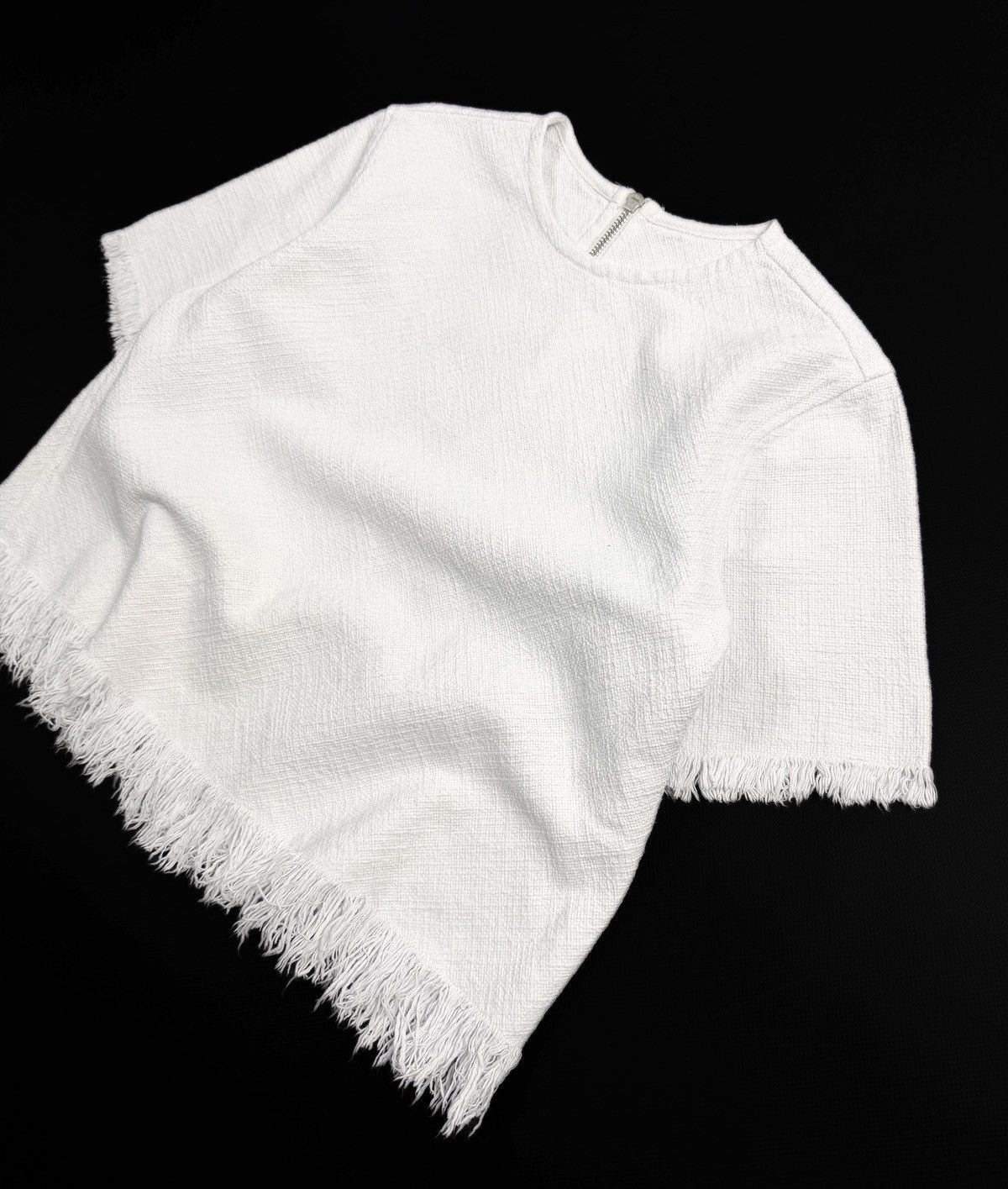 Alexander Wang Alexander Wang Archive Frayed Burlap Crop Top Designer Rare Size S / US 4 / IT 40 - 6 Thumbnail