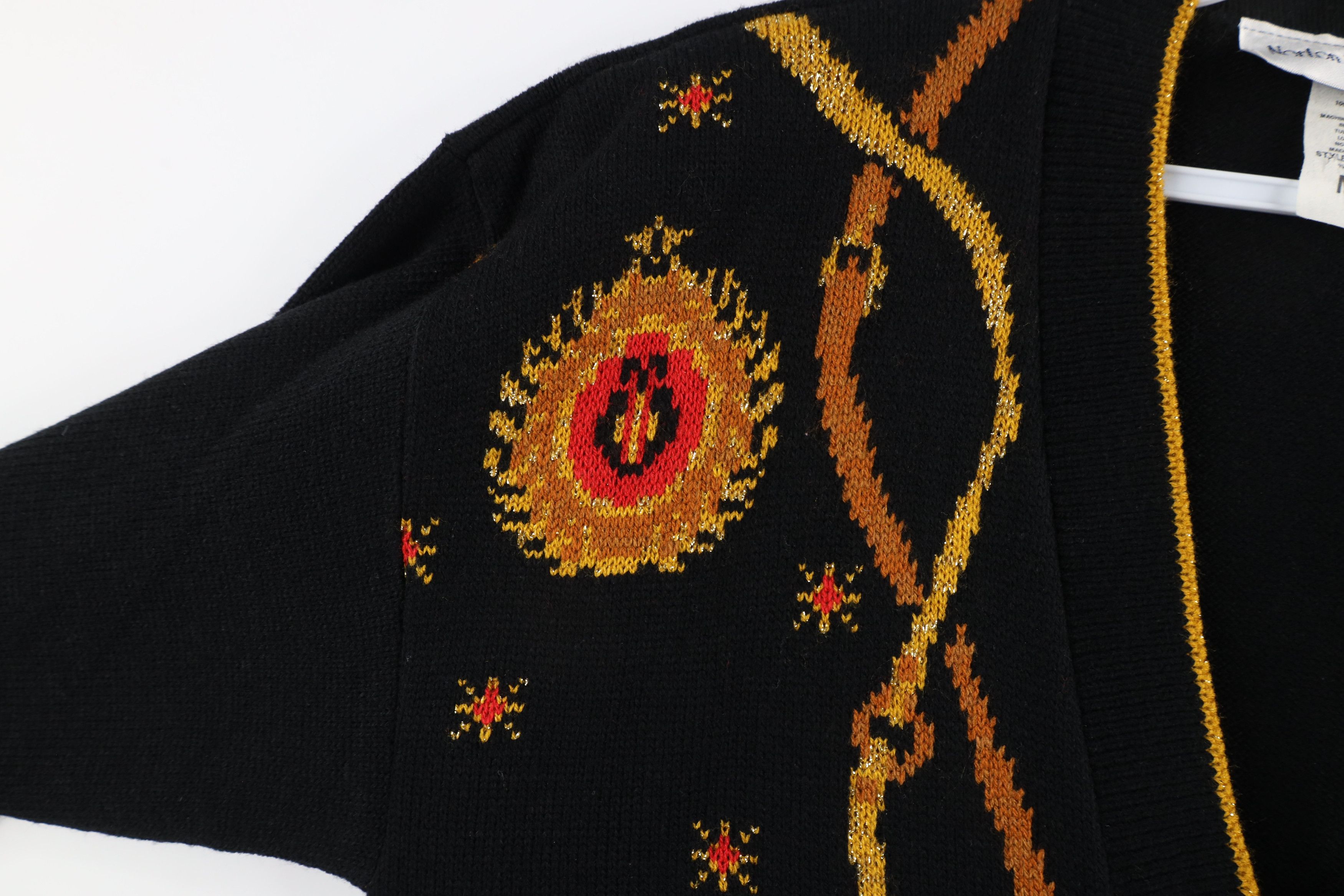 Vintage Vintage 90s Streetwear Crest Knit Cardigan Sweater USA Size M / US 6-8 / IT 42-44 - 6 Thumbnail