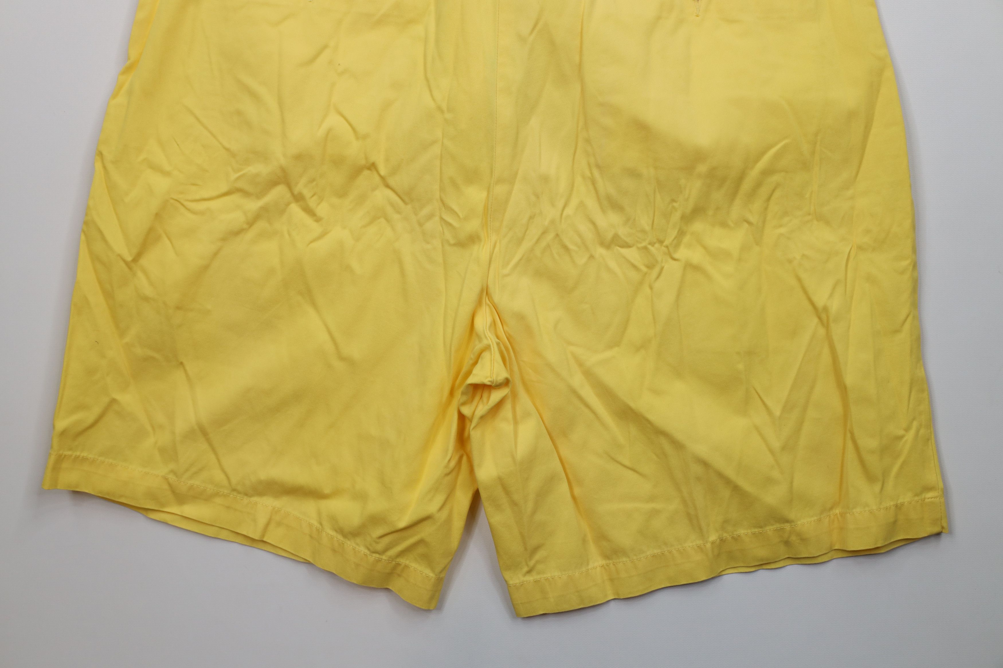 Ralph Lauren Vintage 90s Ralph Lauren Above Knee Chino Shorts Yellow Size US 40 / EU 56 - 10 Thumbnail