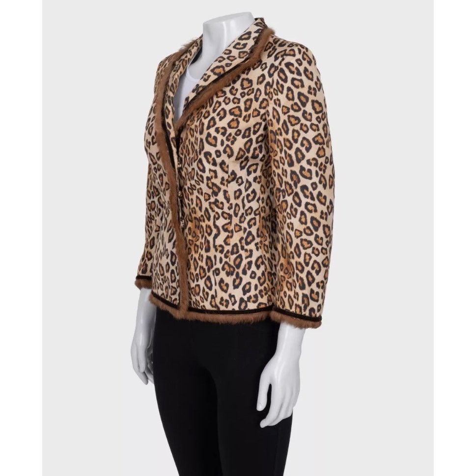 Alexander McQueen Alexander McQueen Cropped Animal Print Jacket IT 42 M Size M / US 6-8 / IT 42-44 - 2 Thumbnail