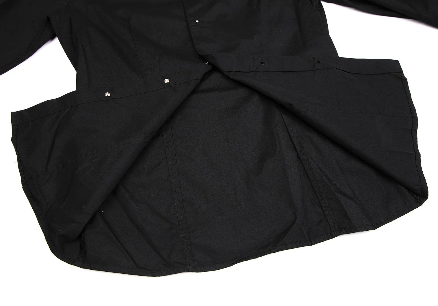 Jean Paul Gaultier Cotton Broad Shirt with Grommet Buttons in Black 48 Size US M / EU 48-50 / 2 - 13 Thumbnail